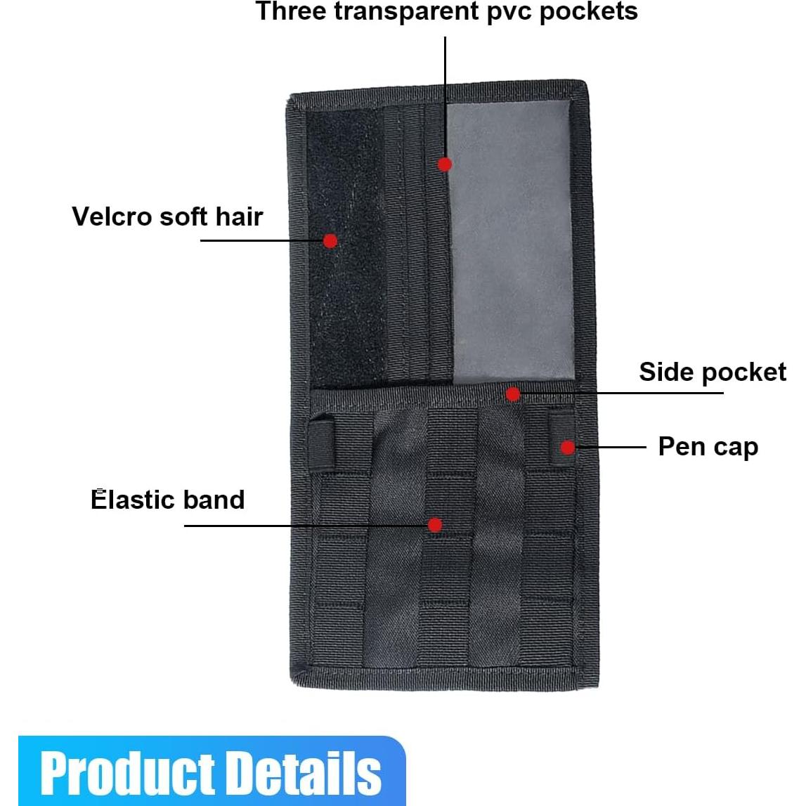 Organizador de Visera Solar ZIMISI 30x15 cm Negro