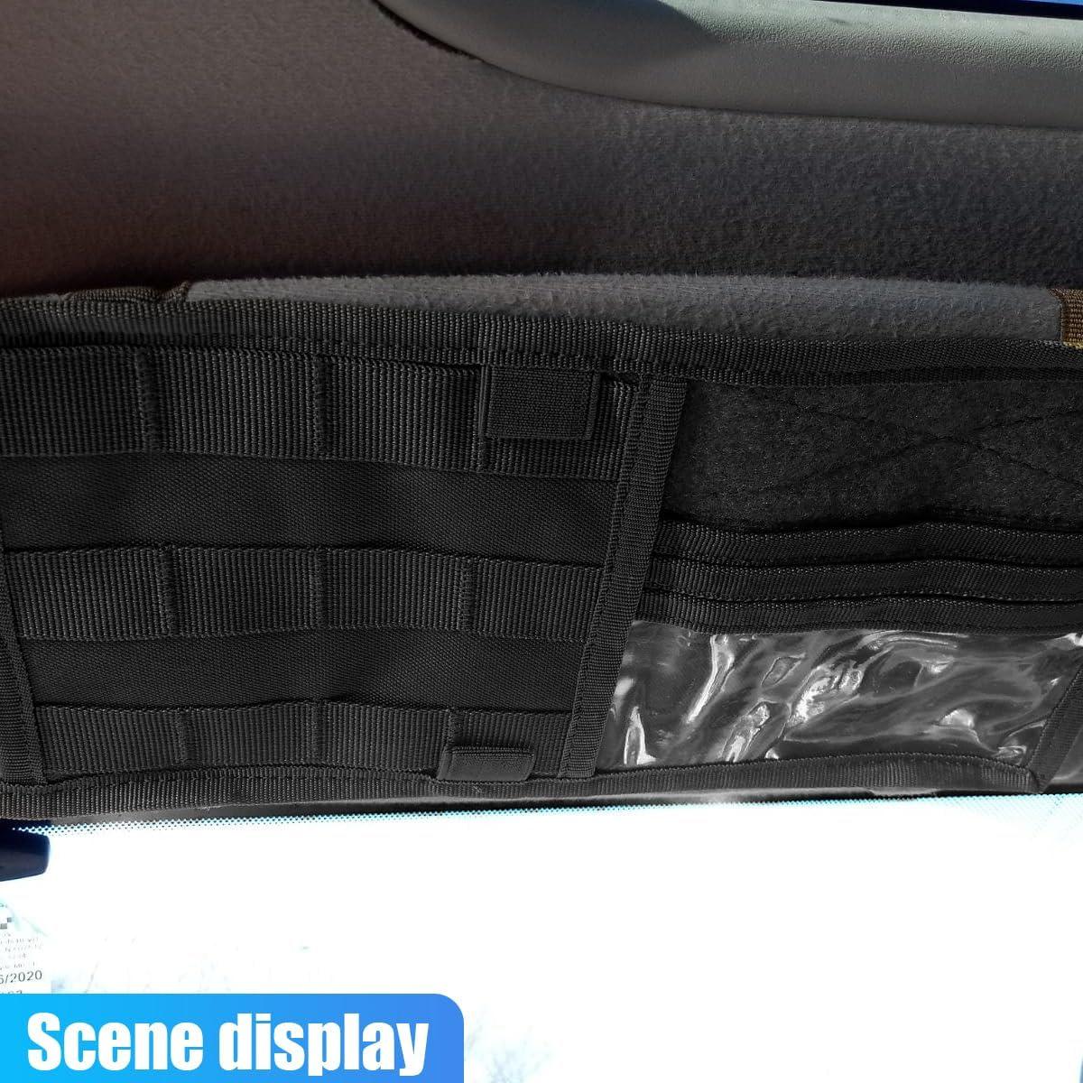 Organizador de Visera Solar ZIMISI 30x15 cm Negro