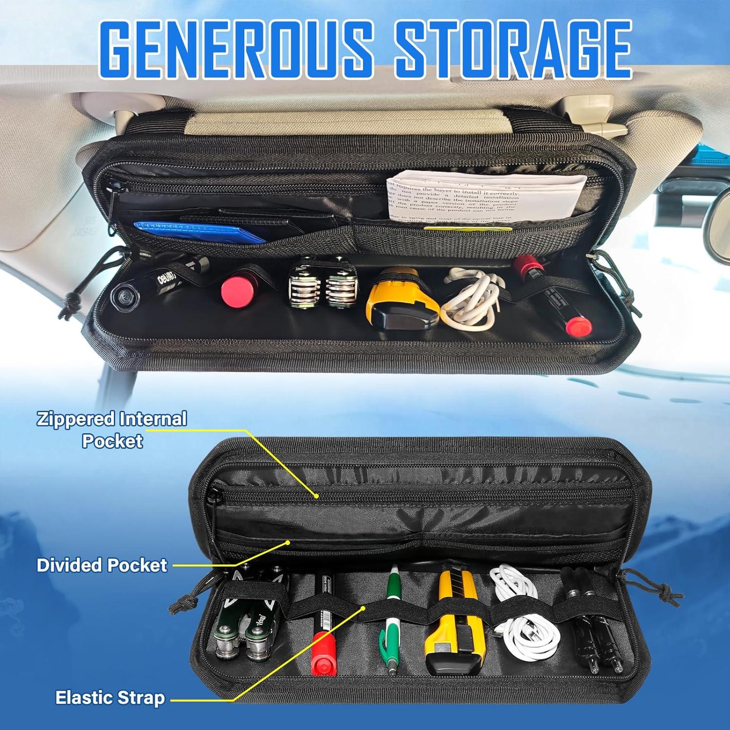 Organizador de Visera Solar REMOCH para Dodge Charger y SUVs