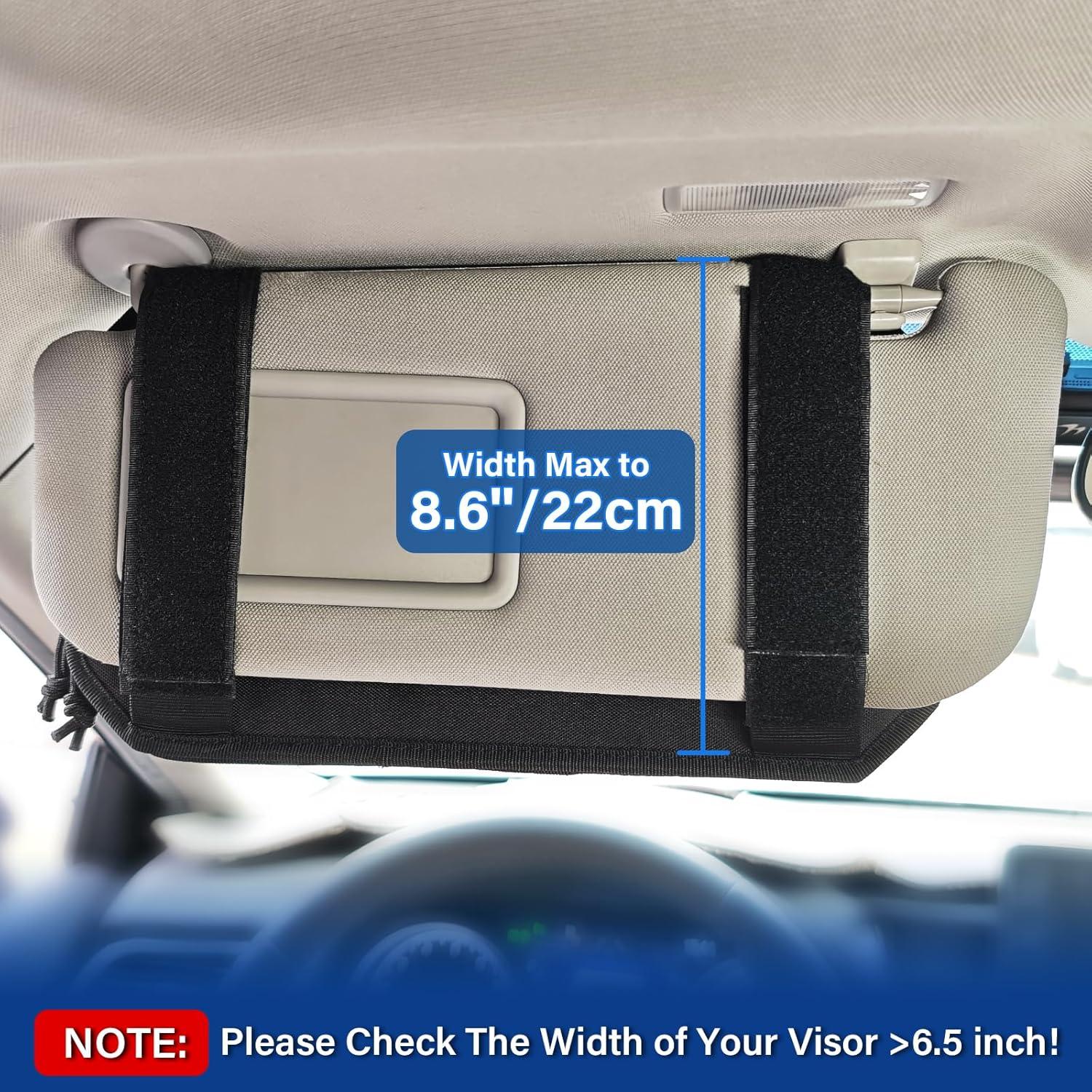 Organizador de Visera Solar REMOCH para Dodge Charger y SUVs