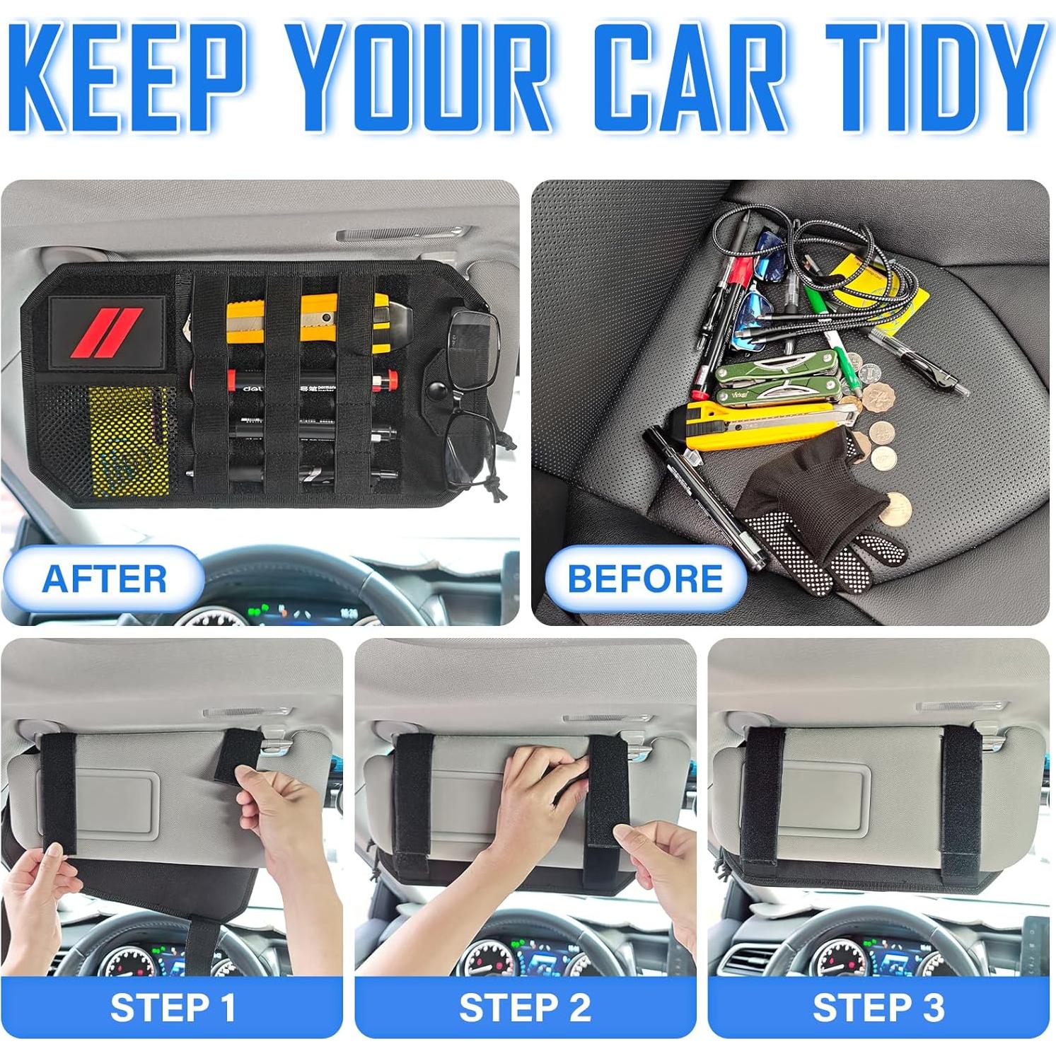 Organizador de Visera Solar REMOCH para Dodge Charger y SUVs