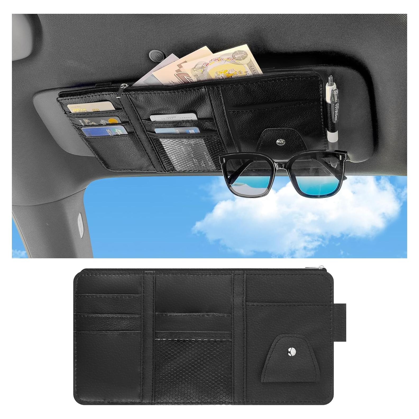 Organizador de Visera de Coche YGDMD Negro 29.5x15 cm