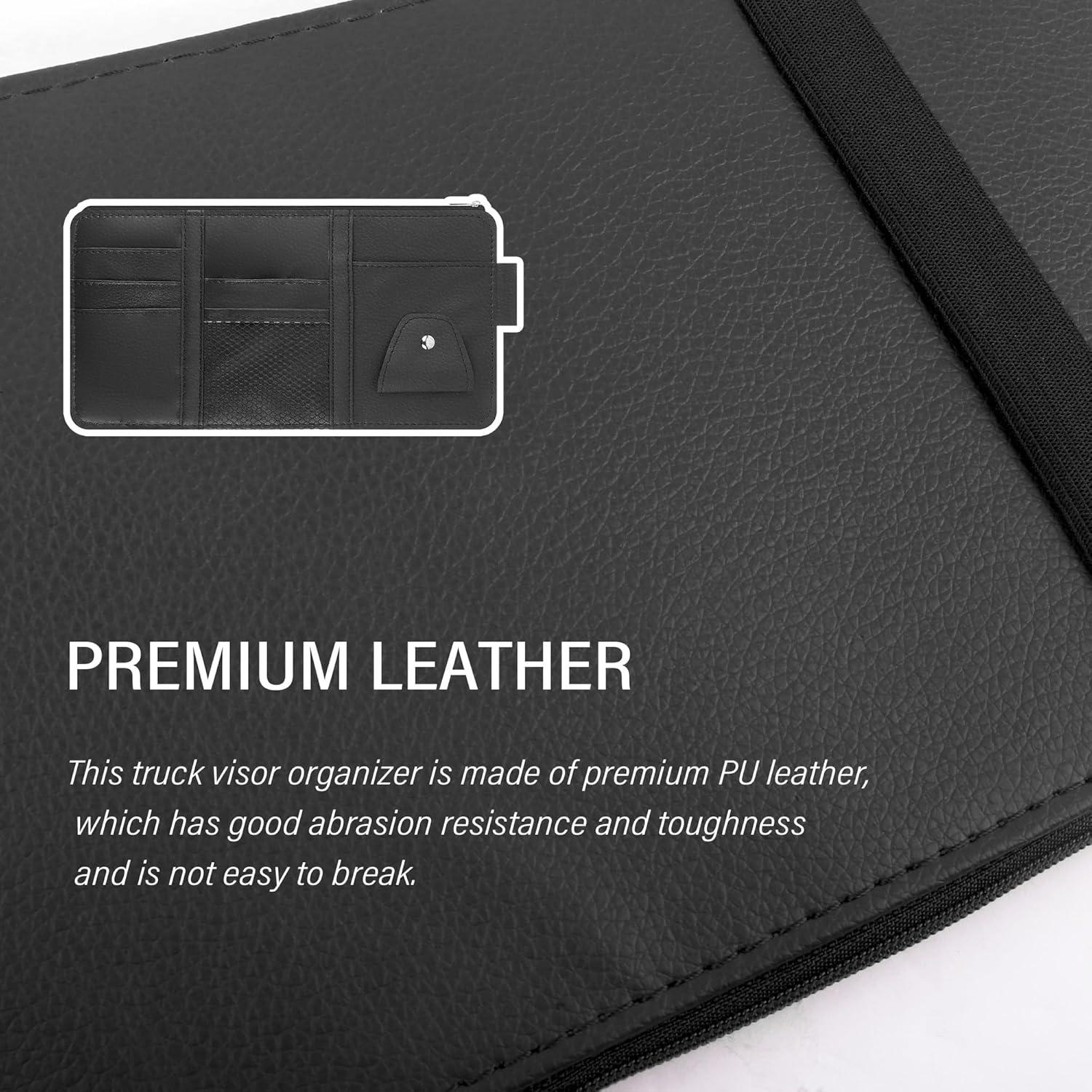 Organizador de Visera de Coche YGDMD Negro 29.5x15 cm