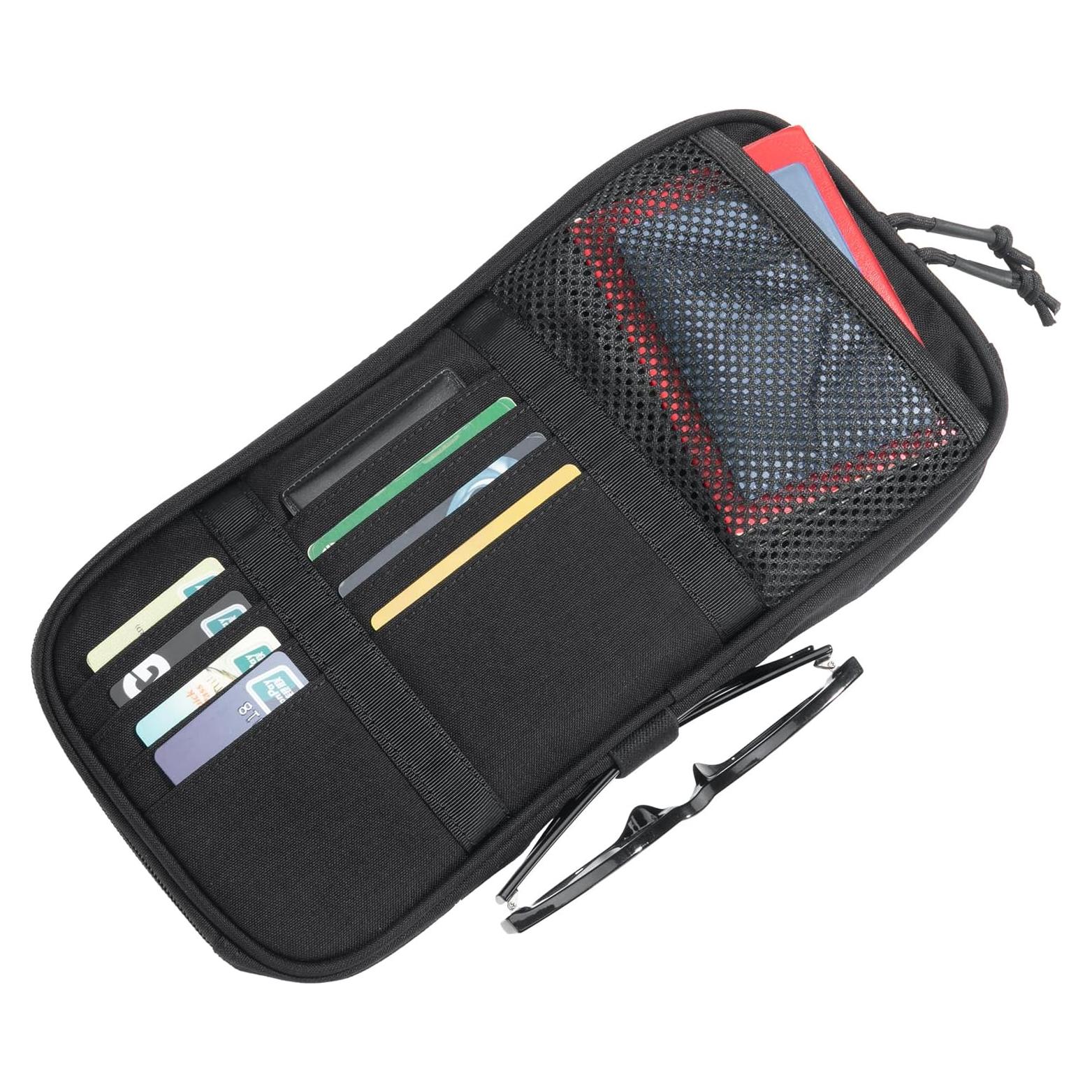 Organizador de Visera de Sol EXCELENTE ELITE SPANKER Negro