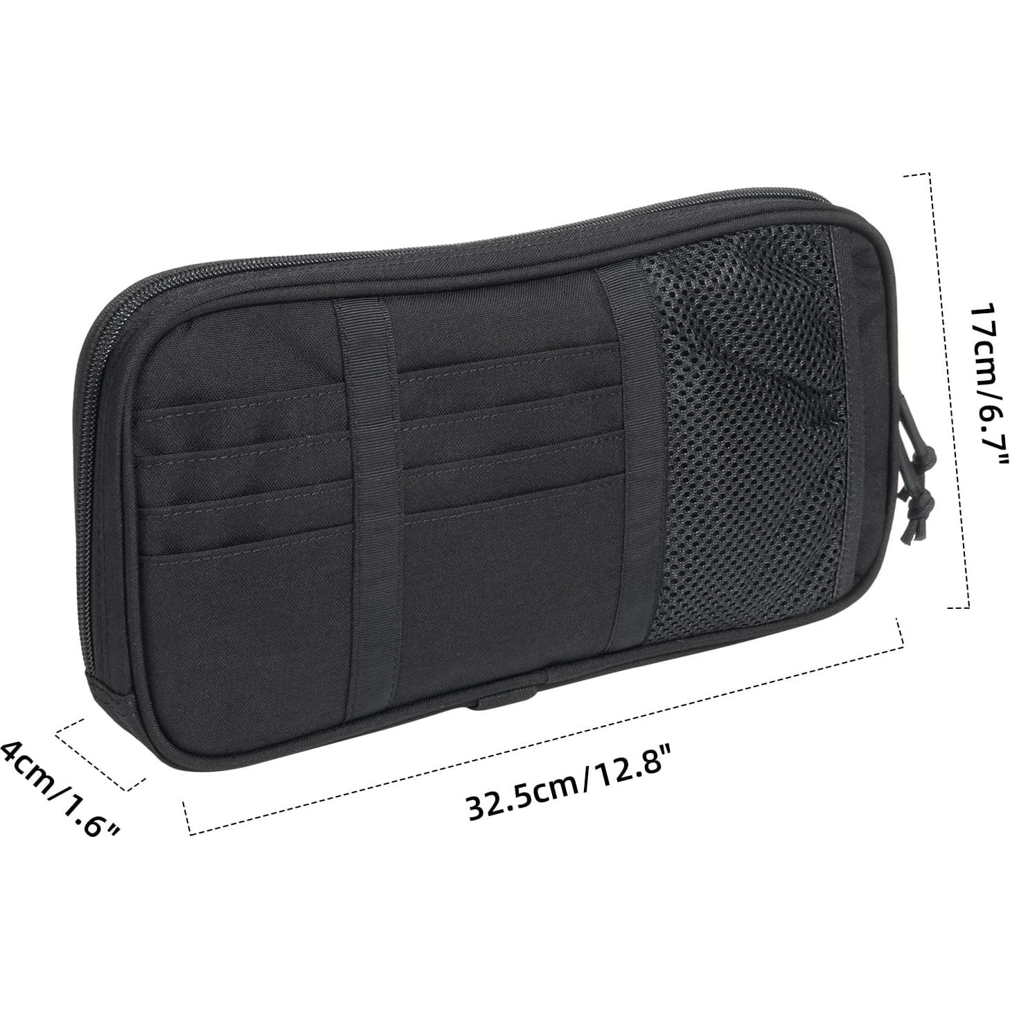 Organizador de Visera de Sol EXCELENTE ELITE SPANKER Negro