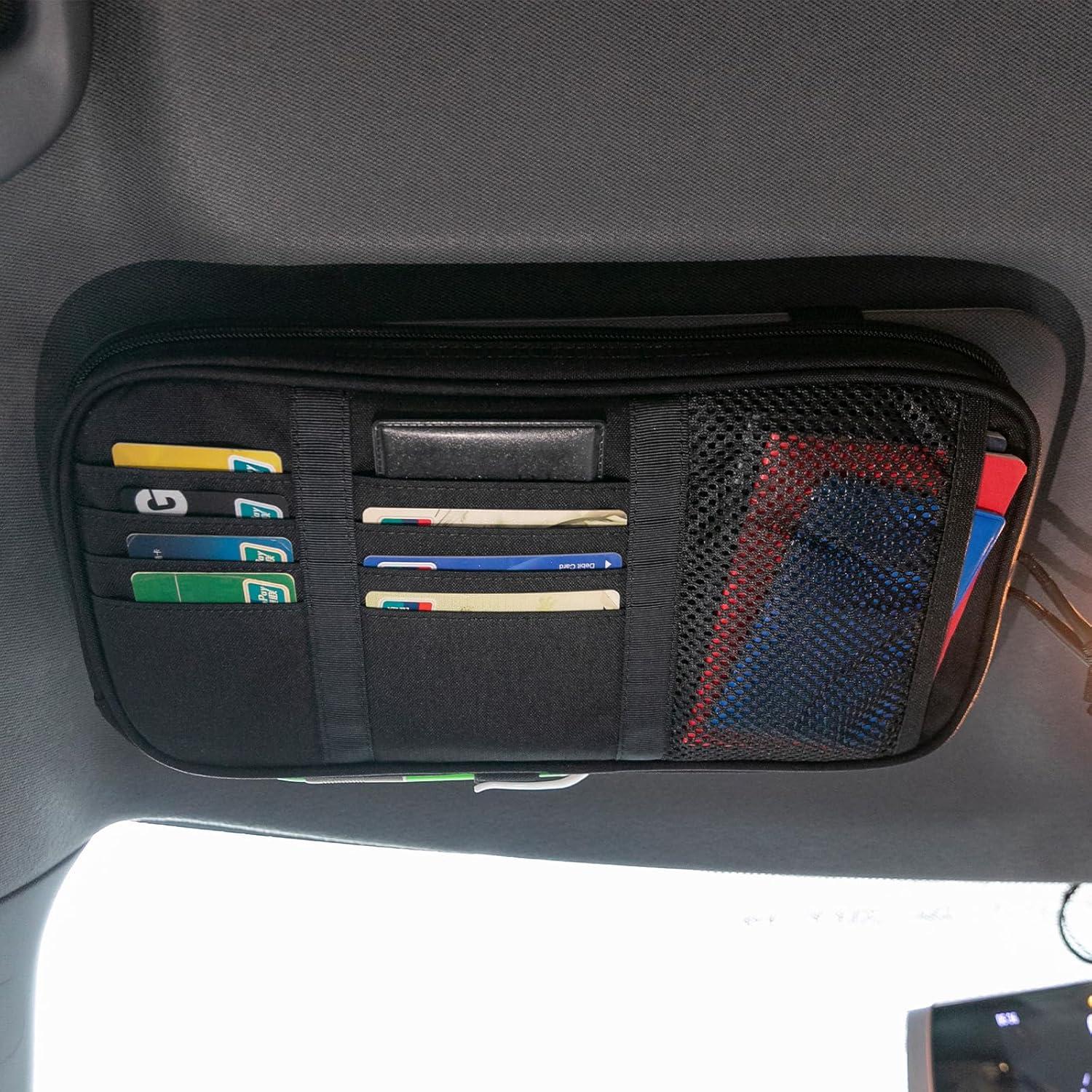 Organizador de Visera de Sol EXCELENTE ELITE SPANKER Negro