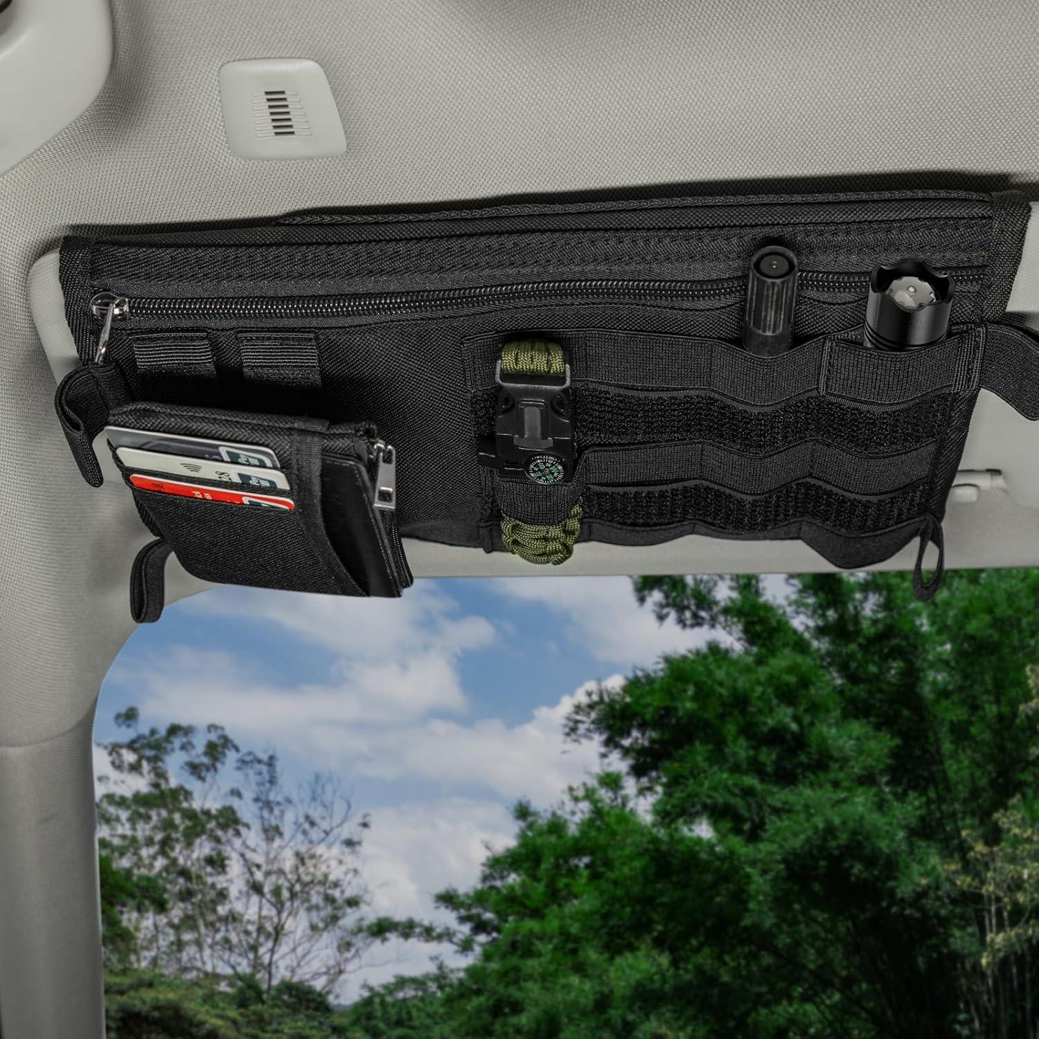 Organizador de Visera para Coche BIZOCO Doble Cara Impermeable