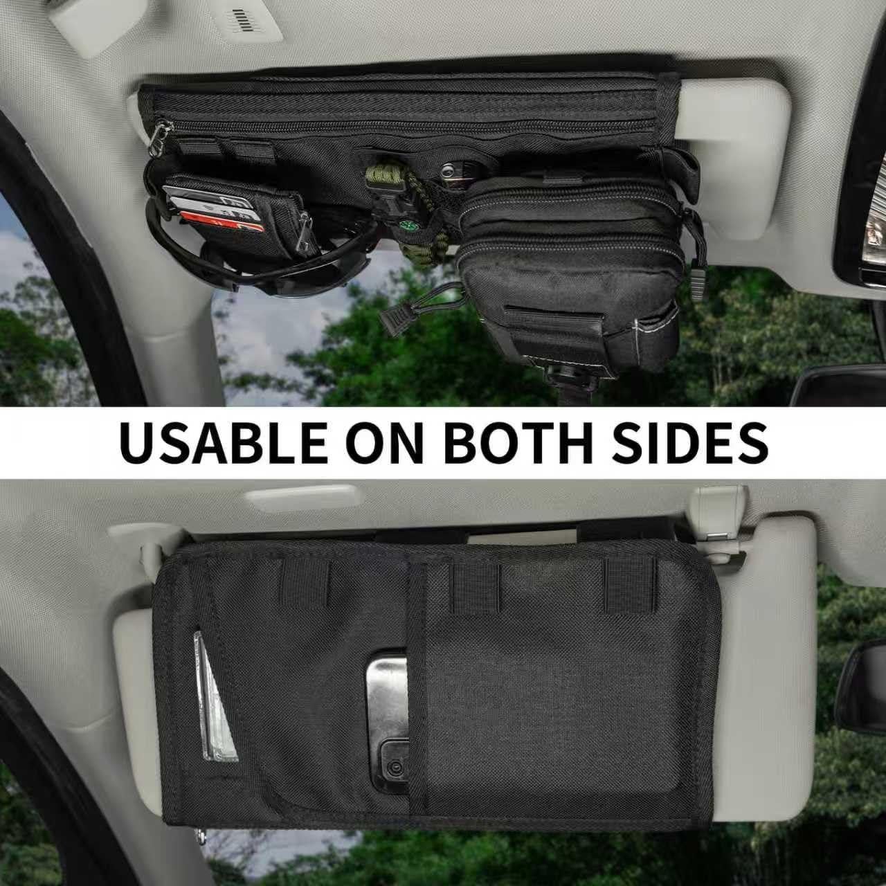 Organizador de Visera para Coche BIZOCO Doble Cara Impermeable