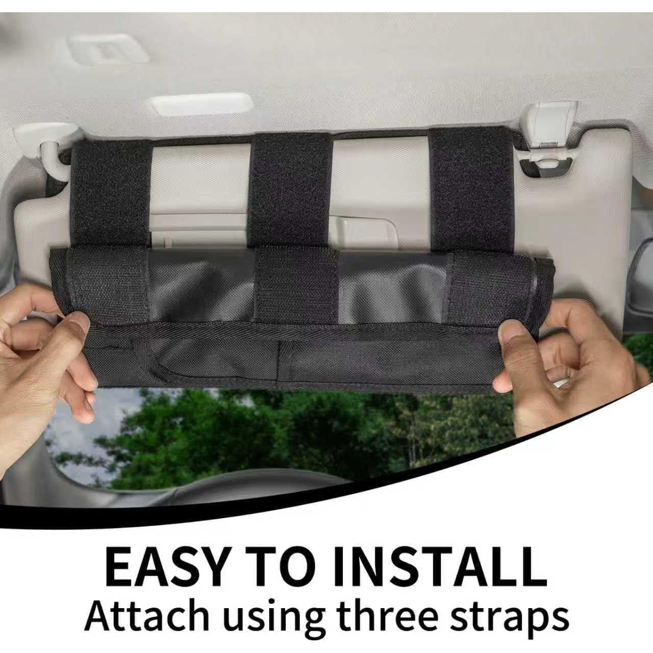 Organizador de Visera para Coche BIZOCO Doble Cara Impermeable