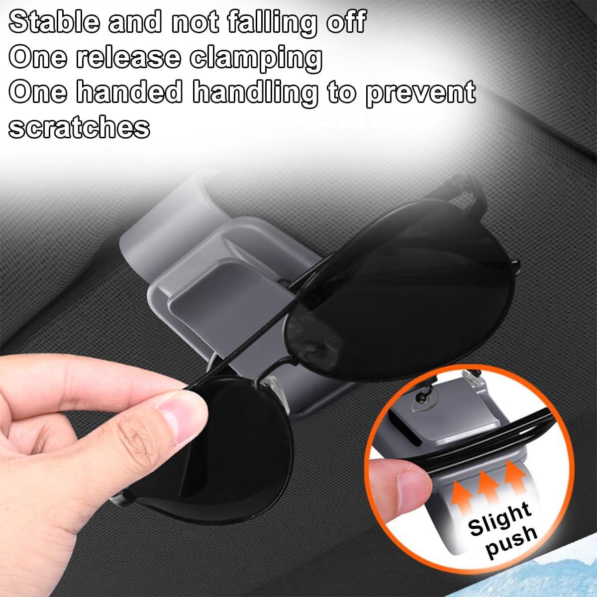 Soporte de Gafas HZEL para Visera de Coche Gris Universal