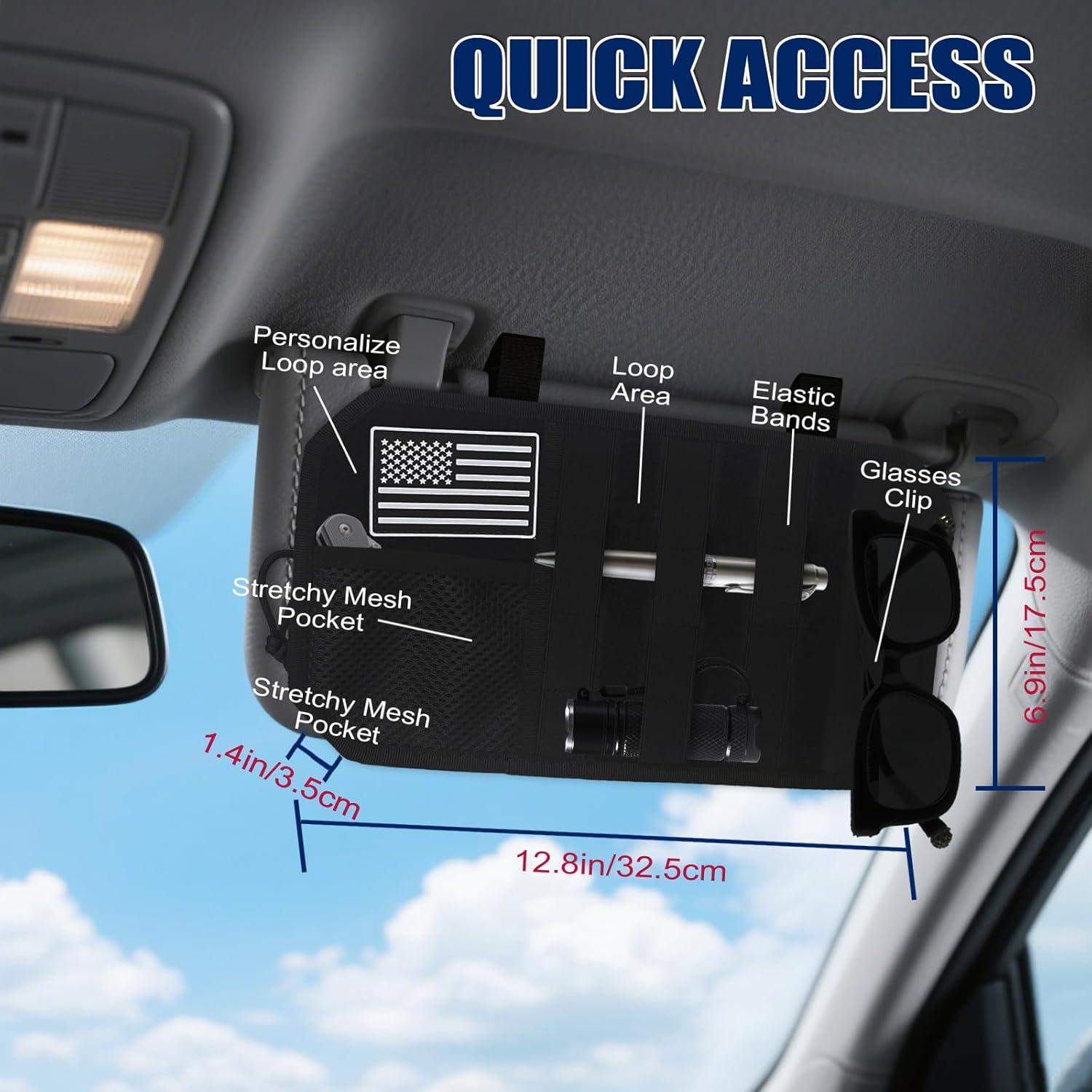 Organizador de Visera Solar Musepoint - Ajuste Universal 32.5x17.5cm