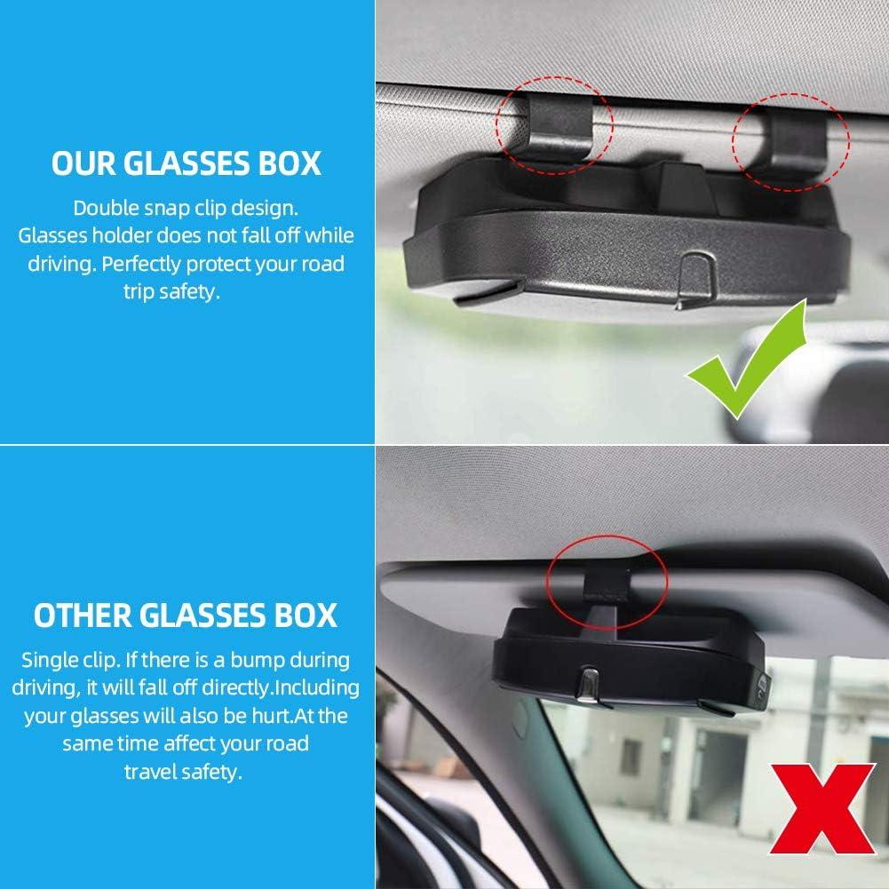 Soporte para Gafas de Sol de Visera de Coche Número Uno - Negro