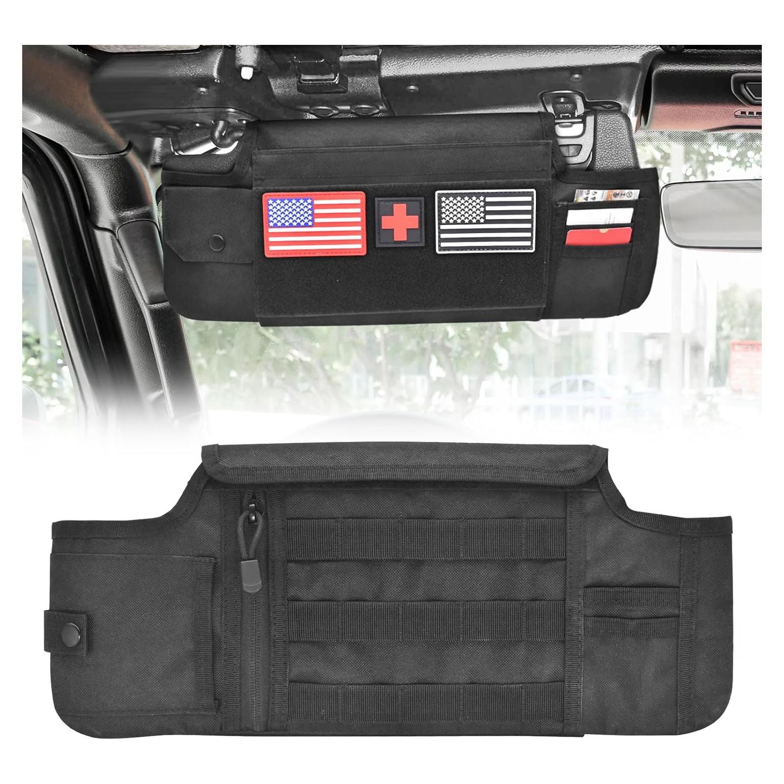 Organizador de Visera Solar Jeep Wrangler JL & Gladiator JT 2018-2025