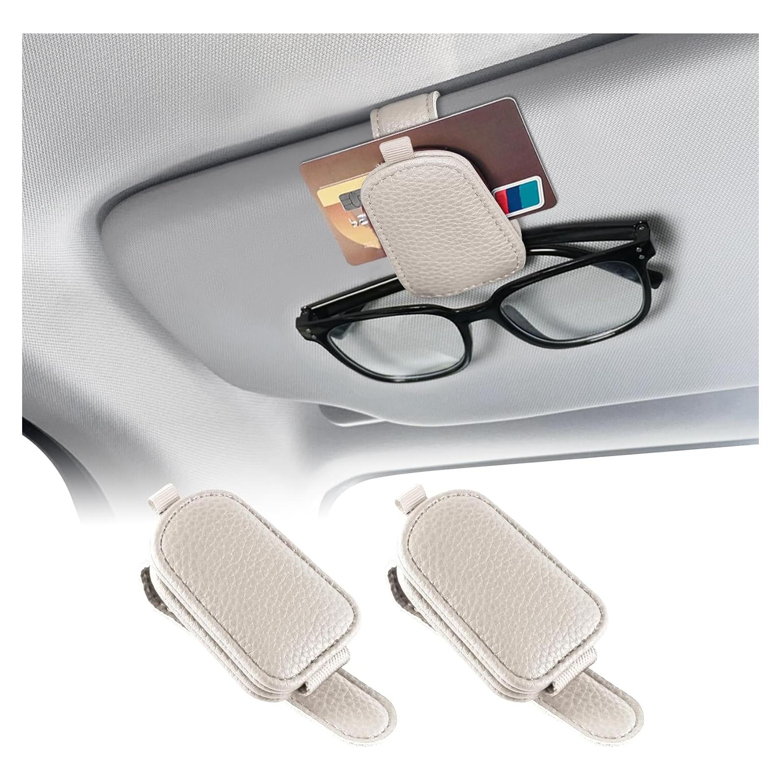 Soporte de Gafas de Coche QZTYTY Magnético 2PCS Gris