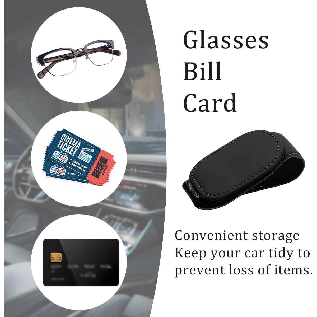 Soporte para Gafas de Sol Auto KHGUZ Magnético Negro