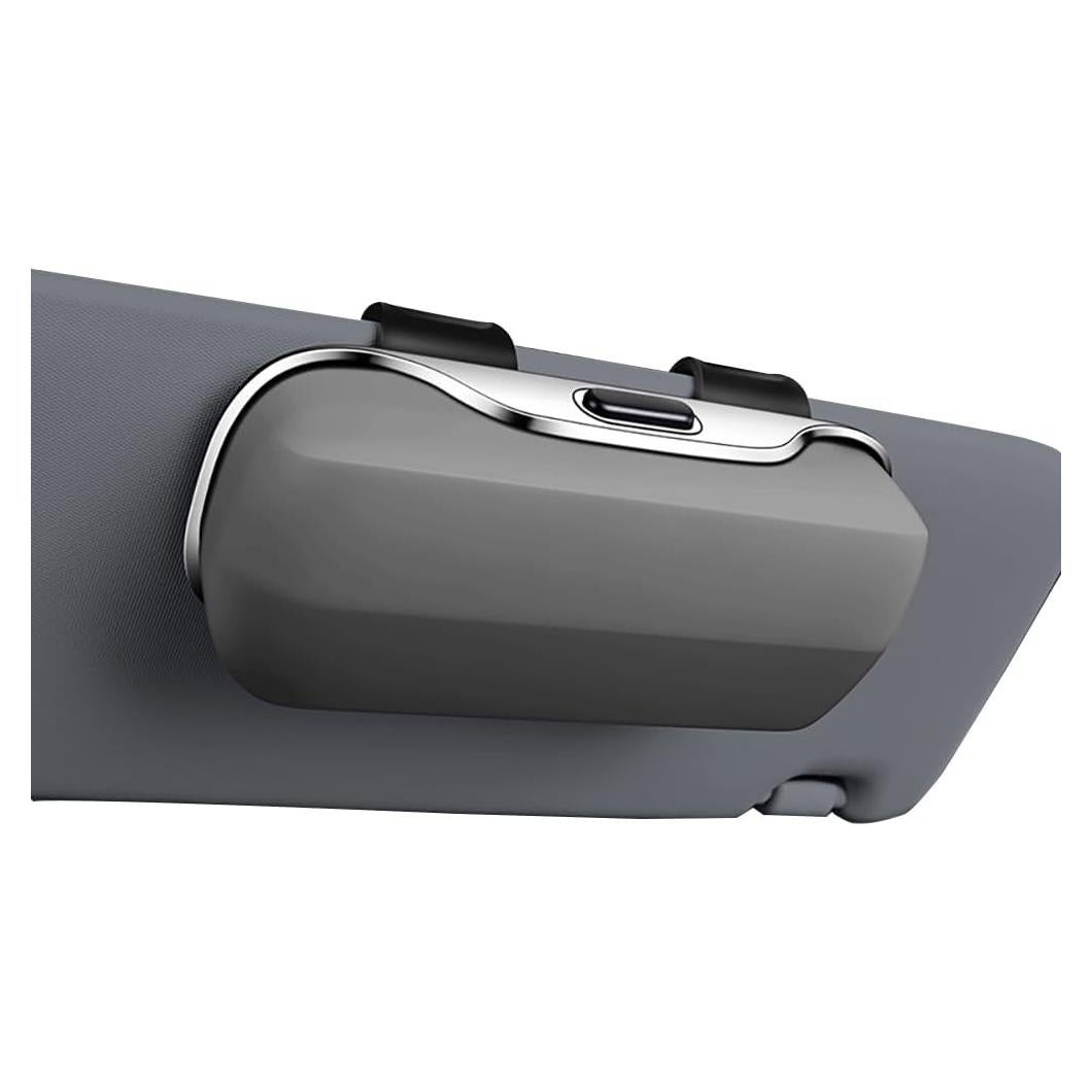 Soporte de Gafas de Sol GDQ para Visera de Coche Gris