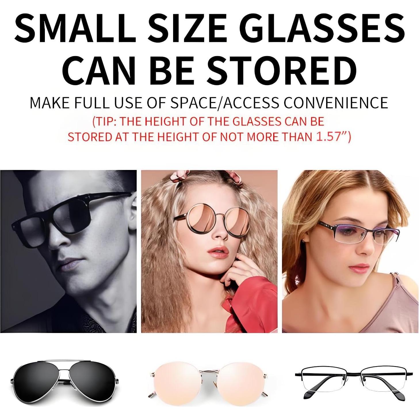 Soporte de Gafas de Sol GDQ para Visera de Coche Gris