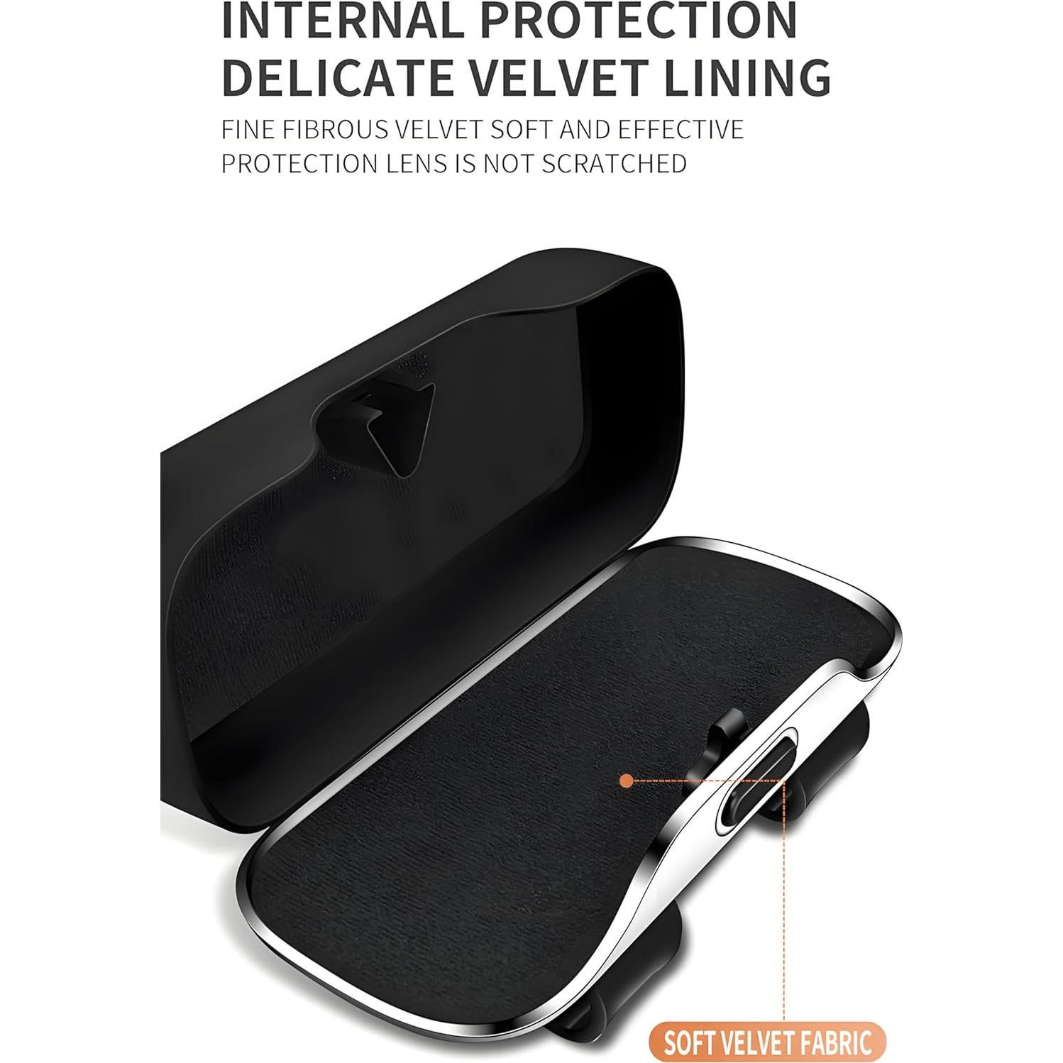 Soporte de Gafas de Sol GDQ para Visera de Coche Gris