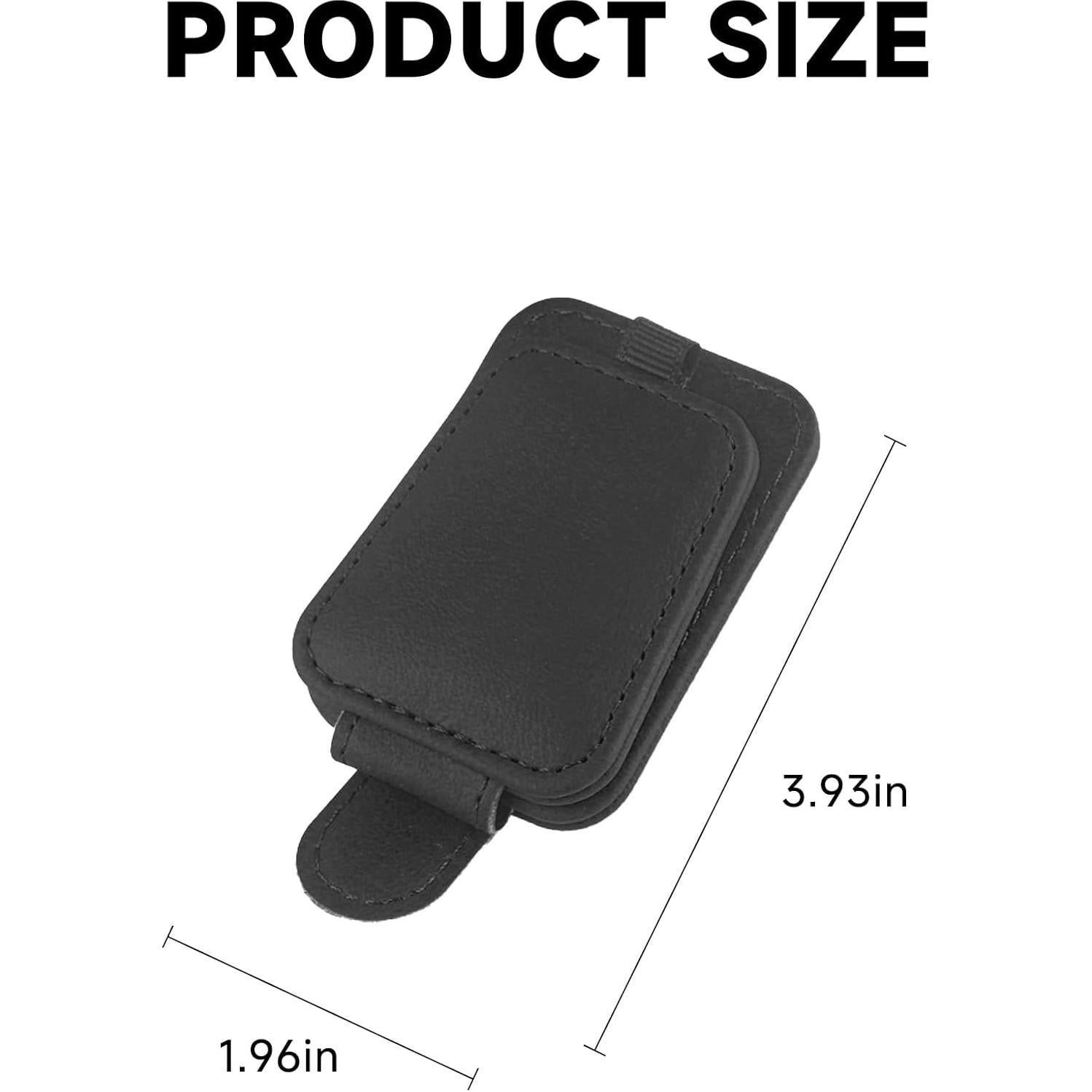 Soporte de Gafas de Sol para Coche Couslcd Negro 10x5 cm