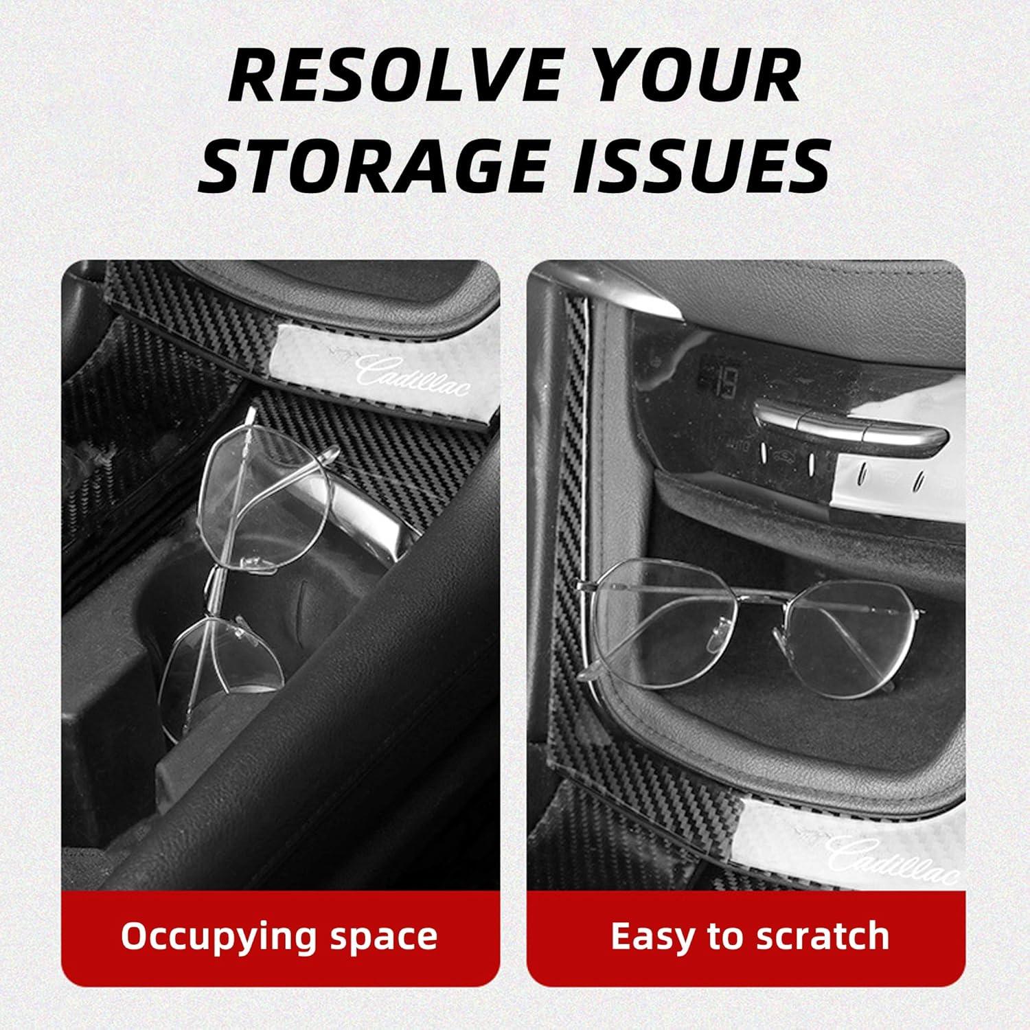 Soporte de Gafas de Sol para Coche Couslcd Negro 10x5 cm