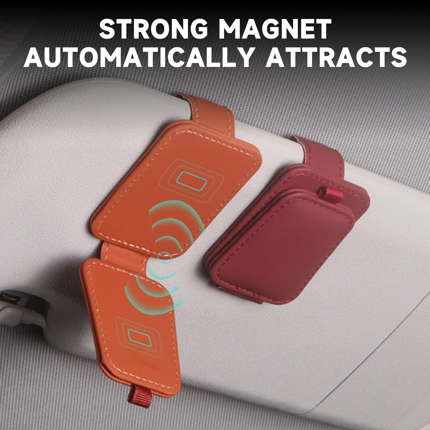 Soporte de Gafas de Sol para Coche Couslcd Negro 10x5 cm