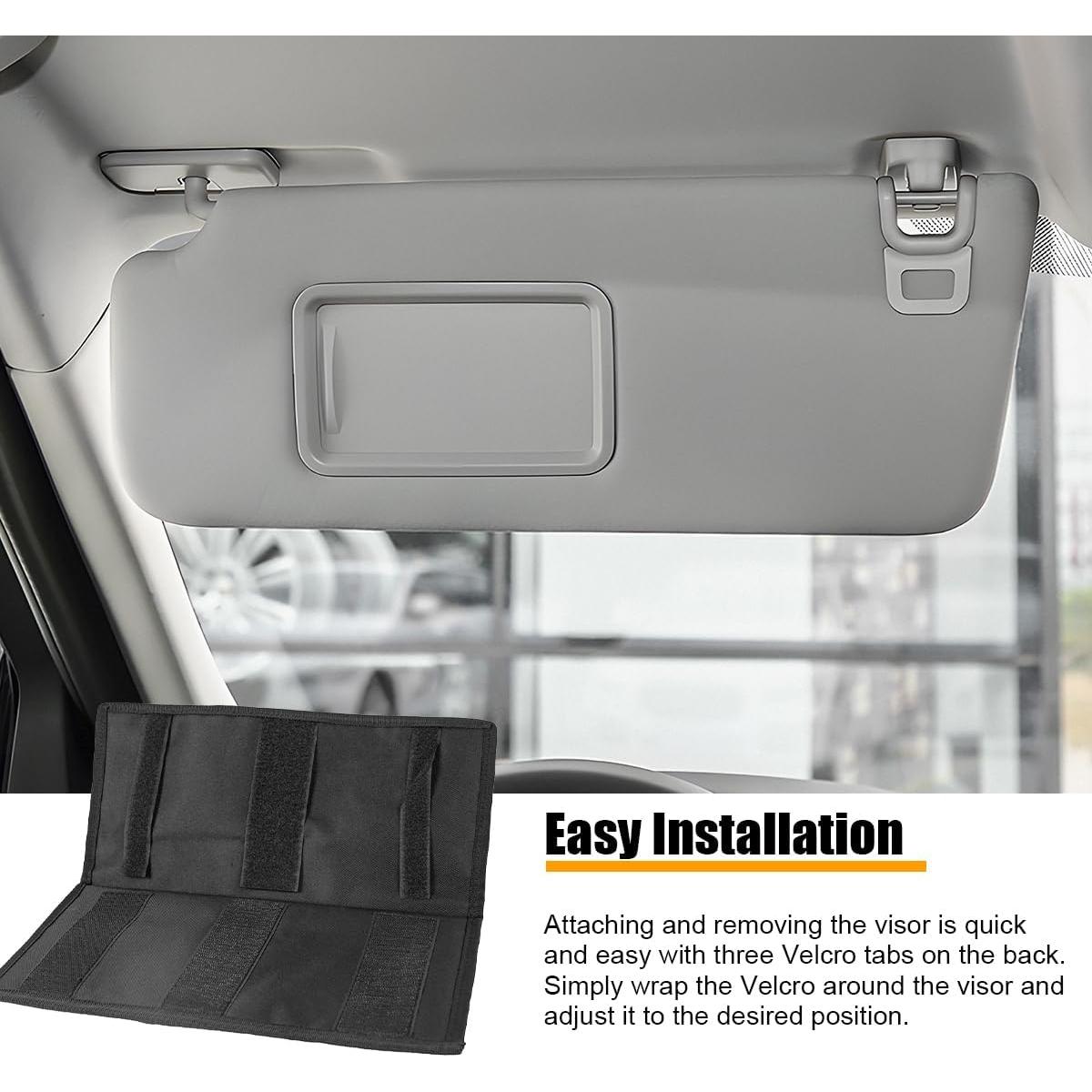 Organizador de Visera Solar TNAIYH Caqui 35.6x34.8cm