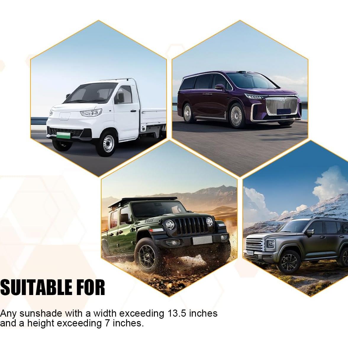 Organizador de Visera Solar TNAIYH Caqui 35.6x34.8cm