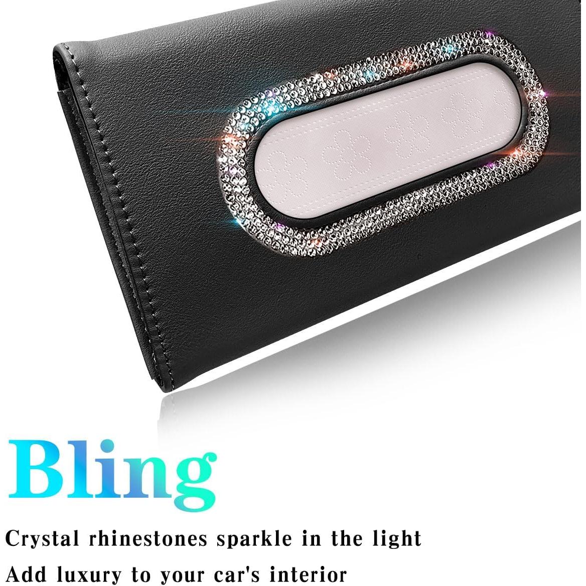 Soporte de Tejido para Visera de Coche Murimt Negro Brillante