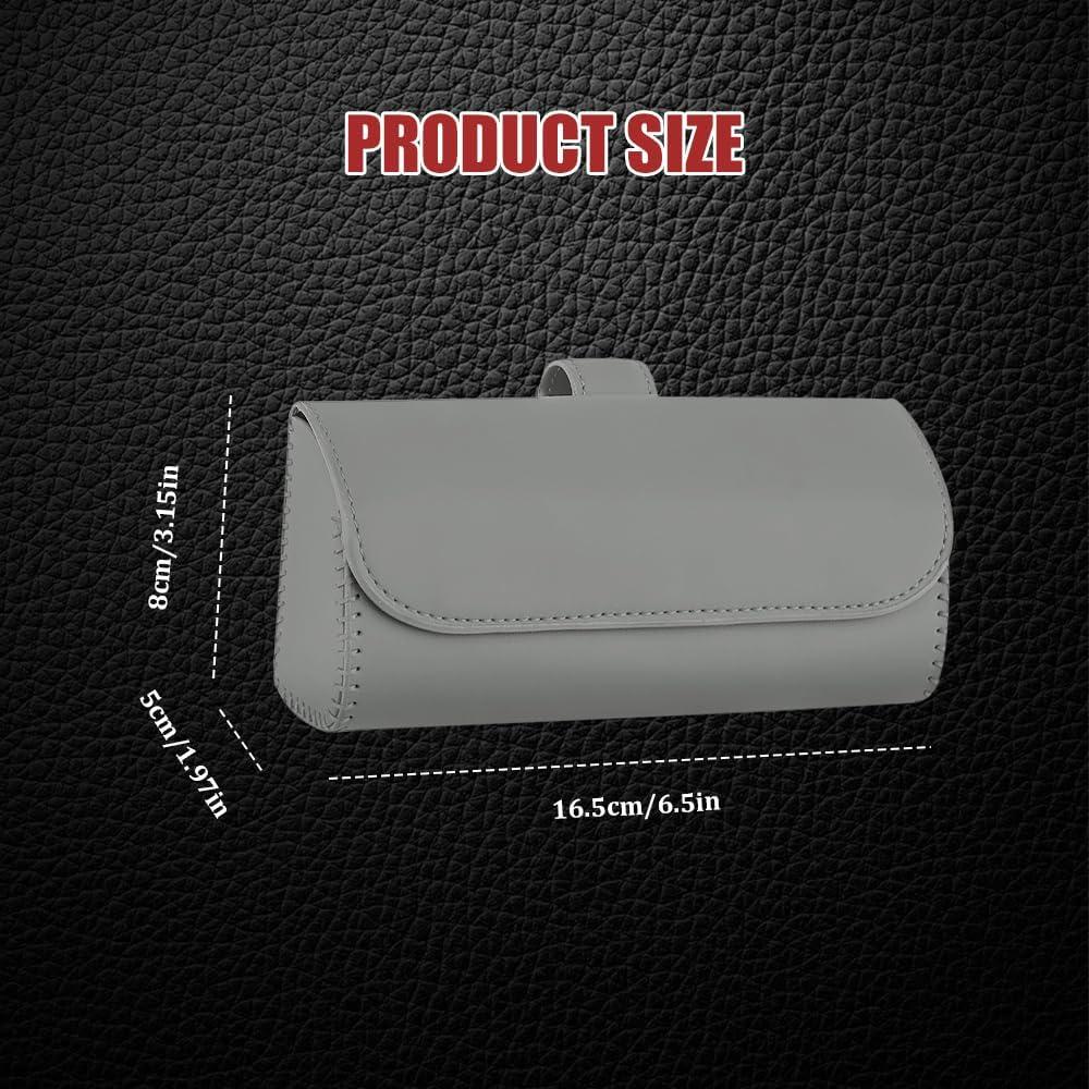 Soporte de Gafas de Sol Tecledsn para Visera de Coche Gris