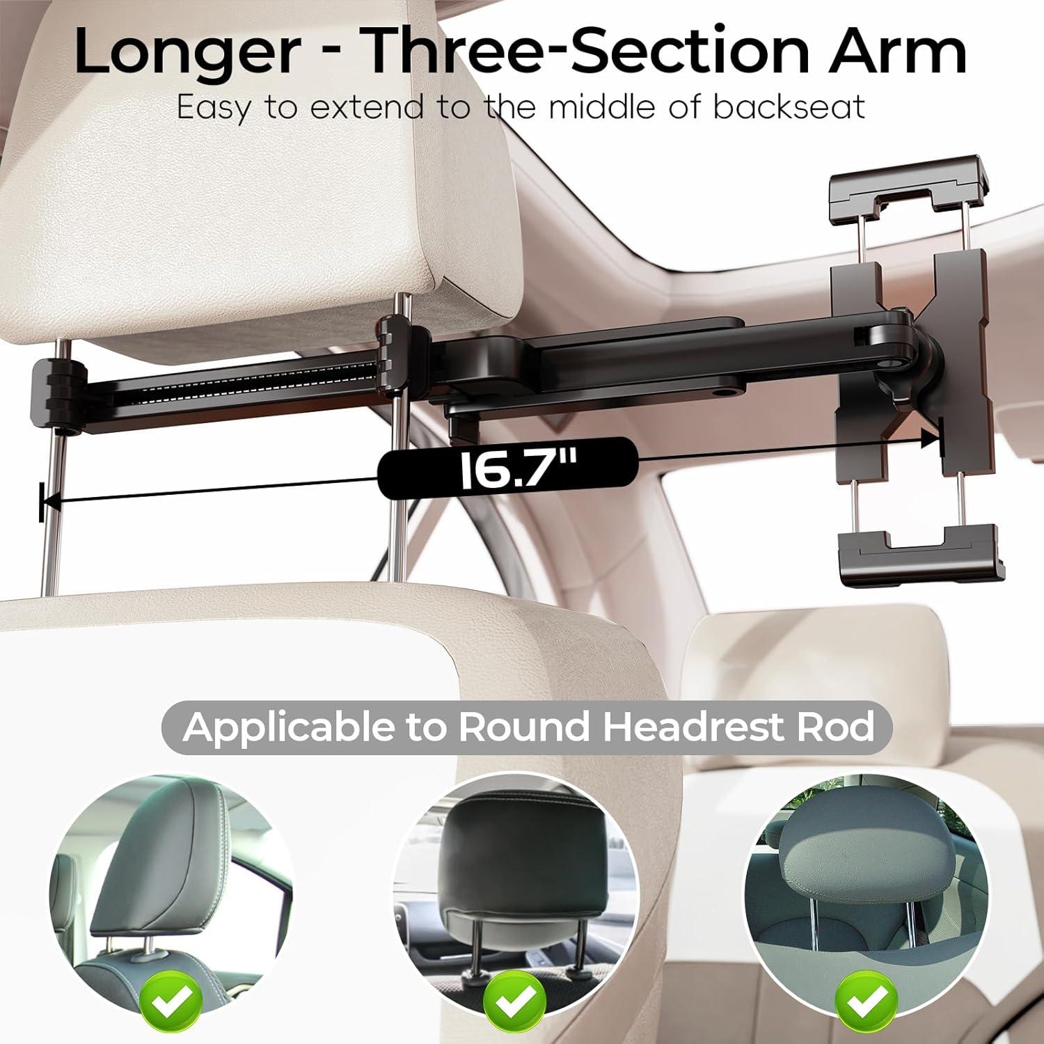 Soporte de Tablet para Reposacabezas Peastrex PX-C10 4.7-14.6"