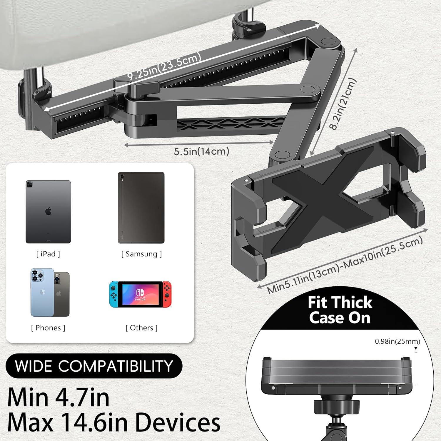 Soporte de Tablet para Reposacabezas Peastrex PX-C10 4.7-14.6"