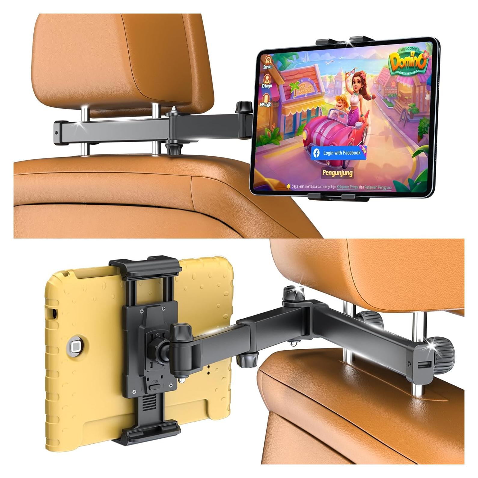 Soporte para Tableta en Reposacabezas OHLPRO Ajustable 4.7-13"