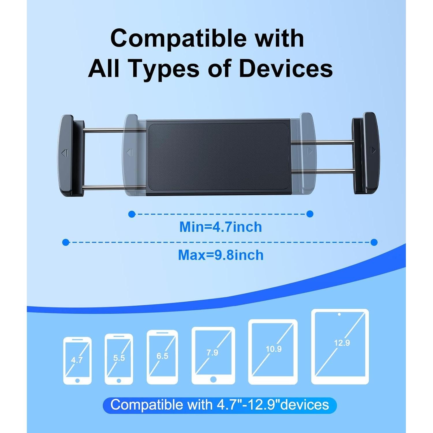 Soporte para iPad DICMKY para Reposacabezas de Coche 360°