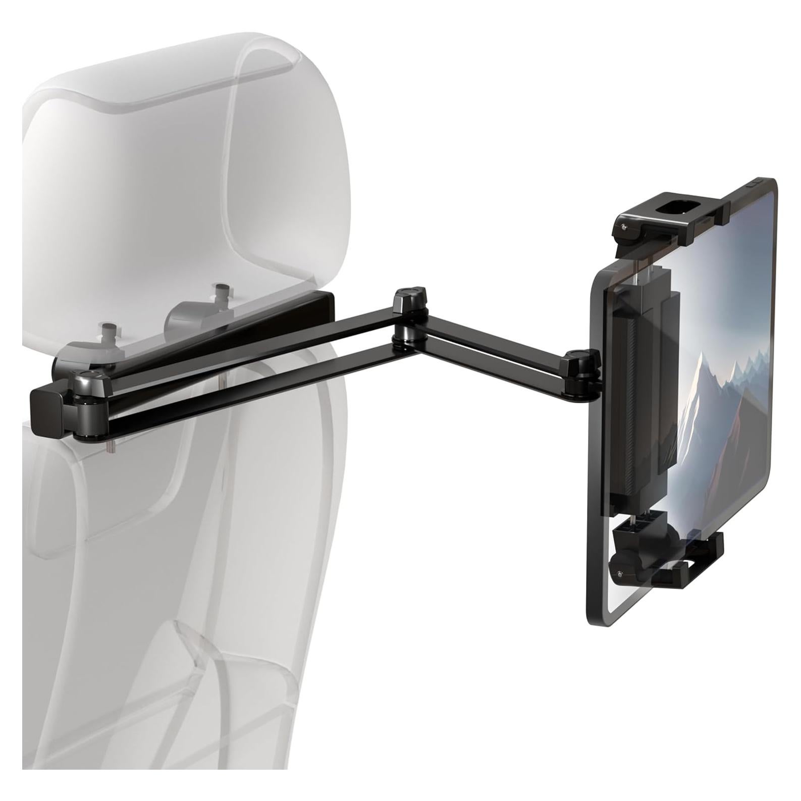 Soporte para Tablet y Teléfono ZIRKA en Reposacabezas Auto - Ajustable 15-48 cm