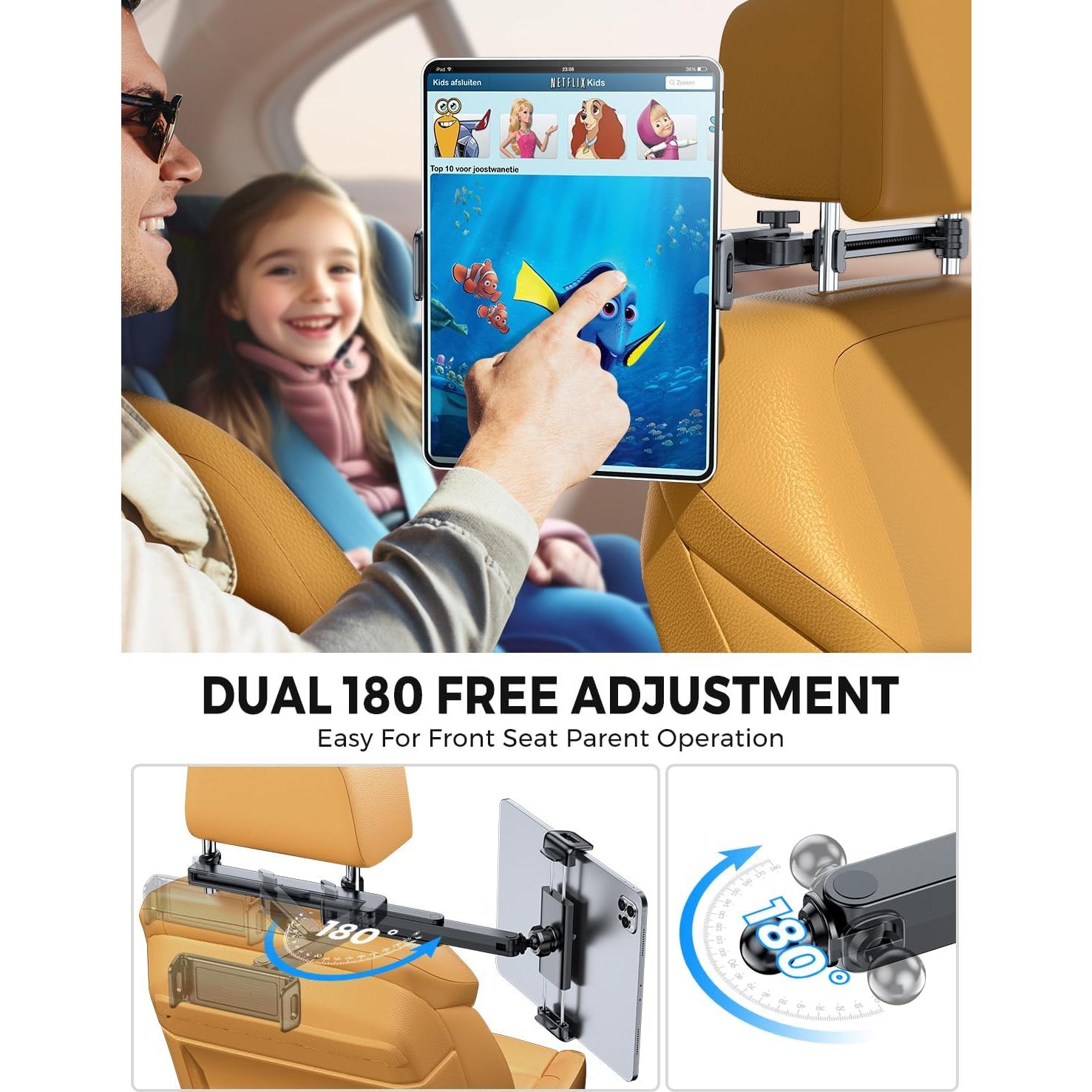 Soporte para Tablet eSamcore para Coche - Ajustable y Estable