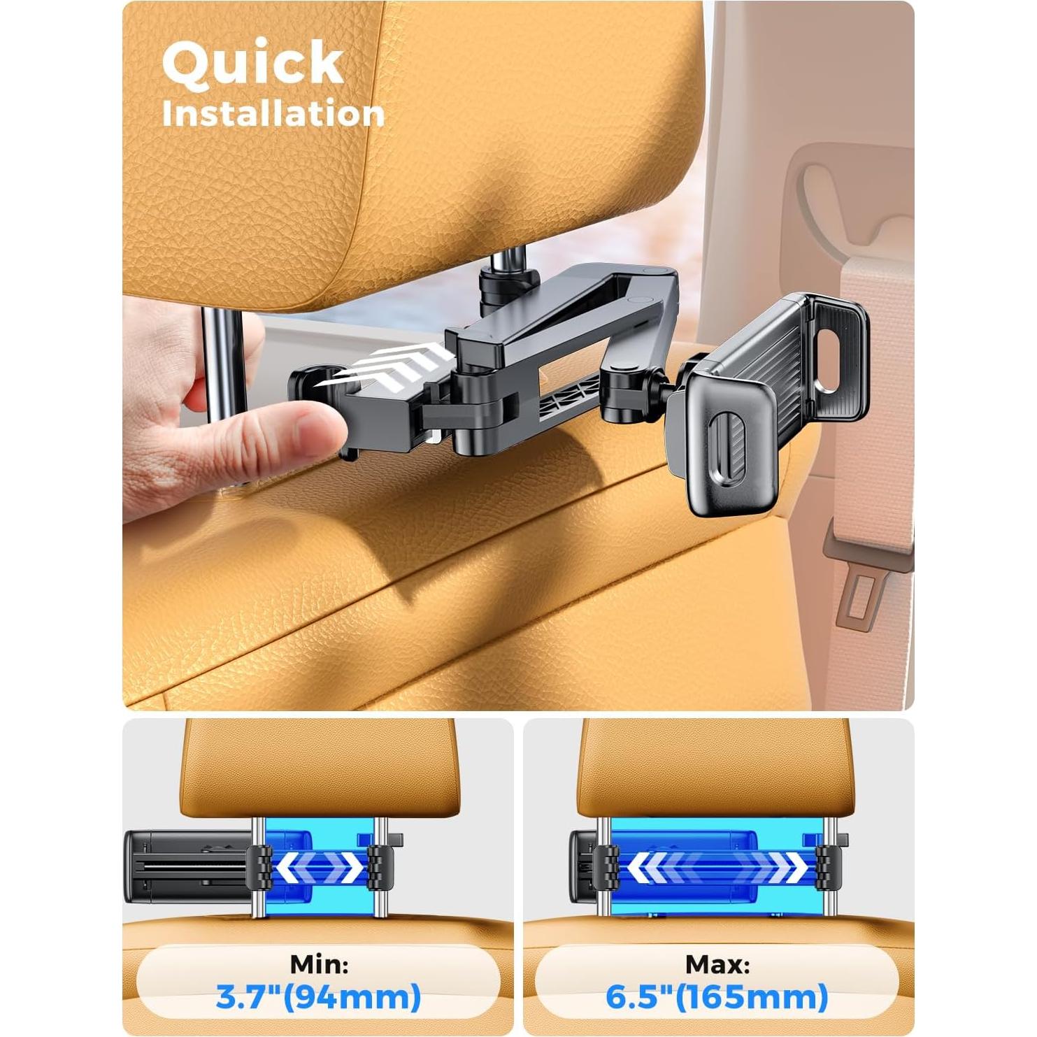 Soporte para Tablet eSamcore para Coche - Ajustable y Estable