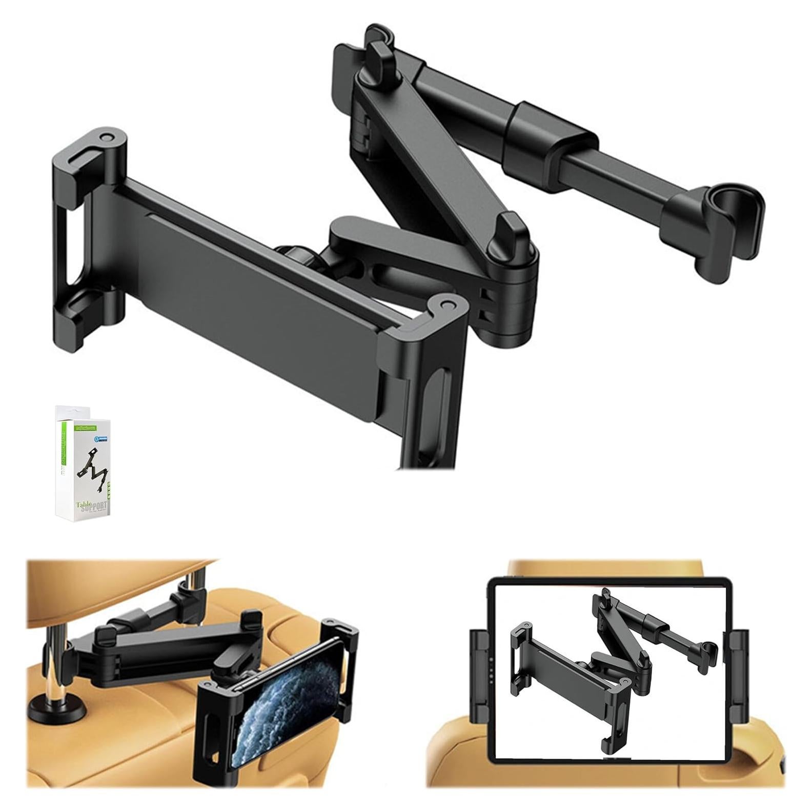 Soporte para Tableta de Coche YTDSUP 5.3-10.6" Ajustable Negro