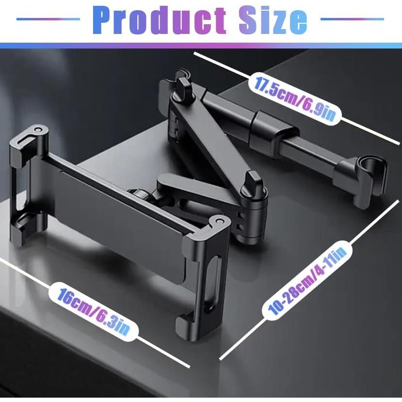 Soporte para Tableta de Coche YTDSUP 5.3-10.6" Ajustable Negro