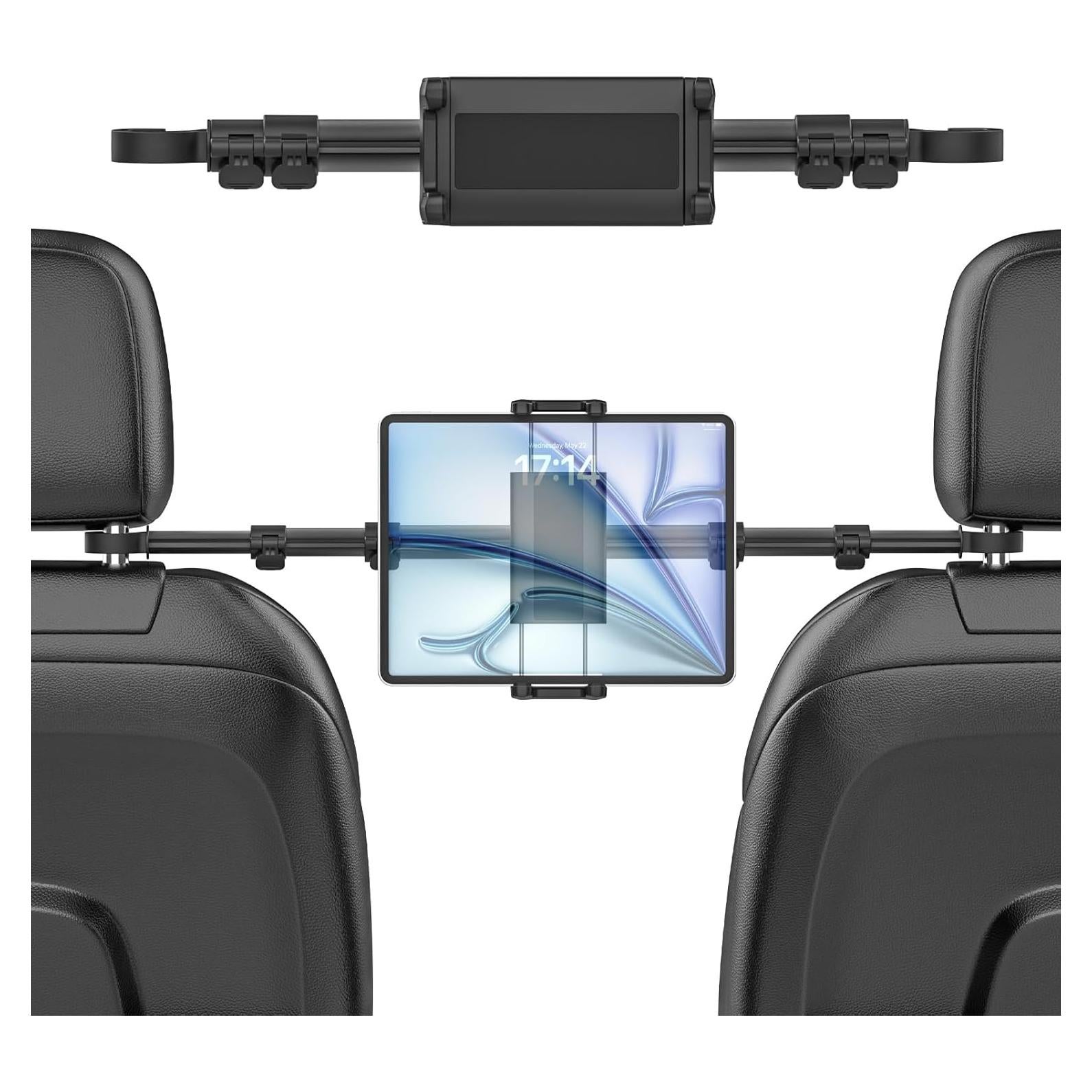 Soporte para Tableta en Reposacabezas Kolasels TS002, Ajustable 360°