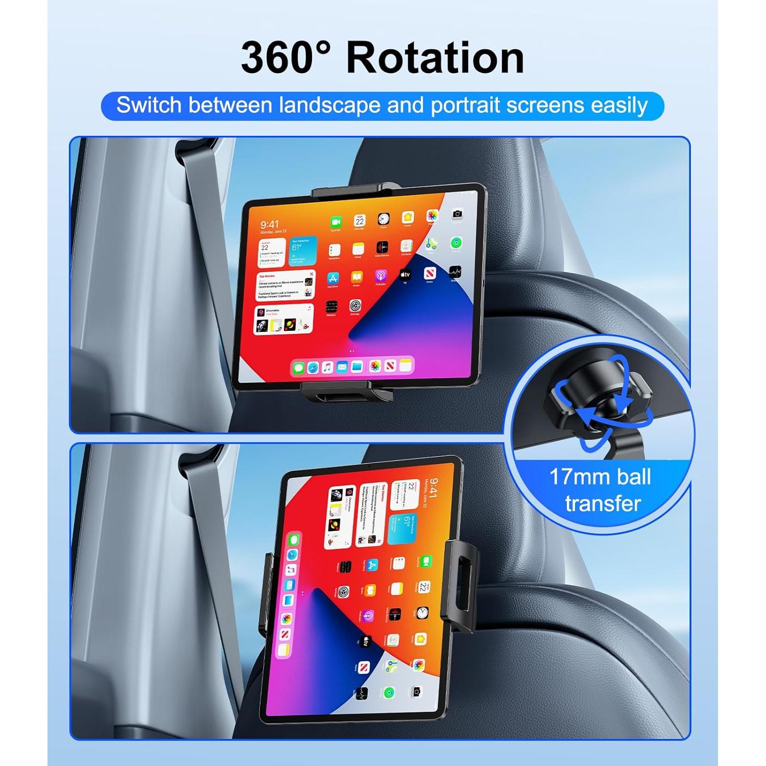 Soporte de Tableta DICMKY para Tesla Modelo 3 y Y, Negro