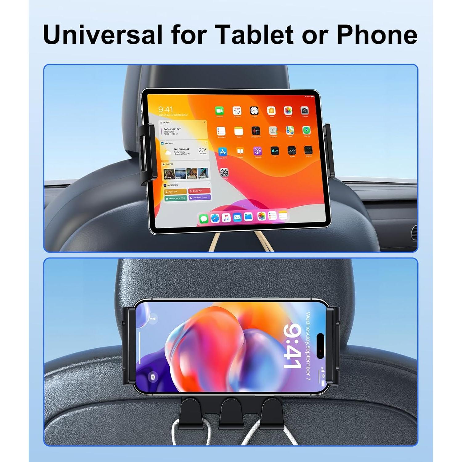 Soporte de Tableta DICMKY para Tesla Modelo 3 y Y, Negro