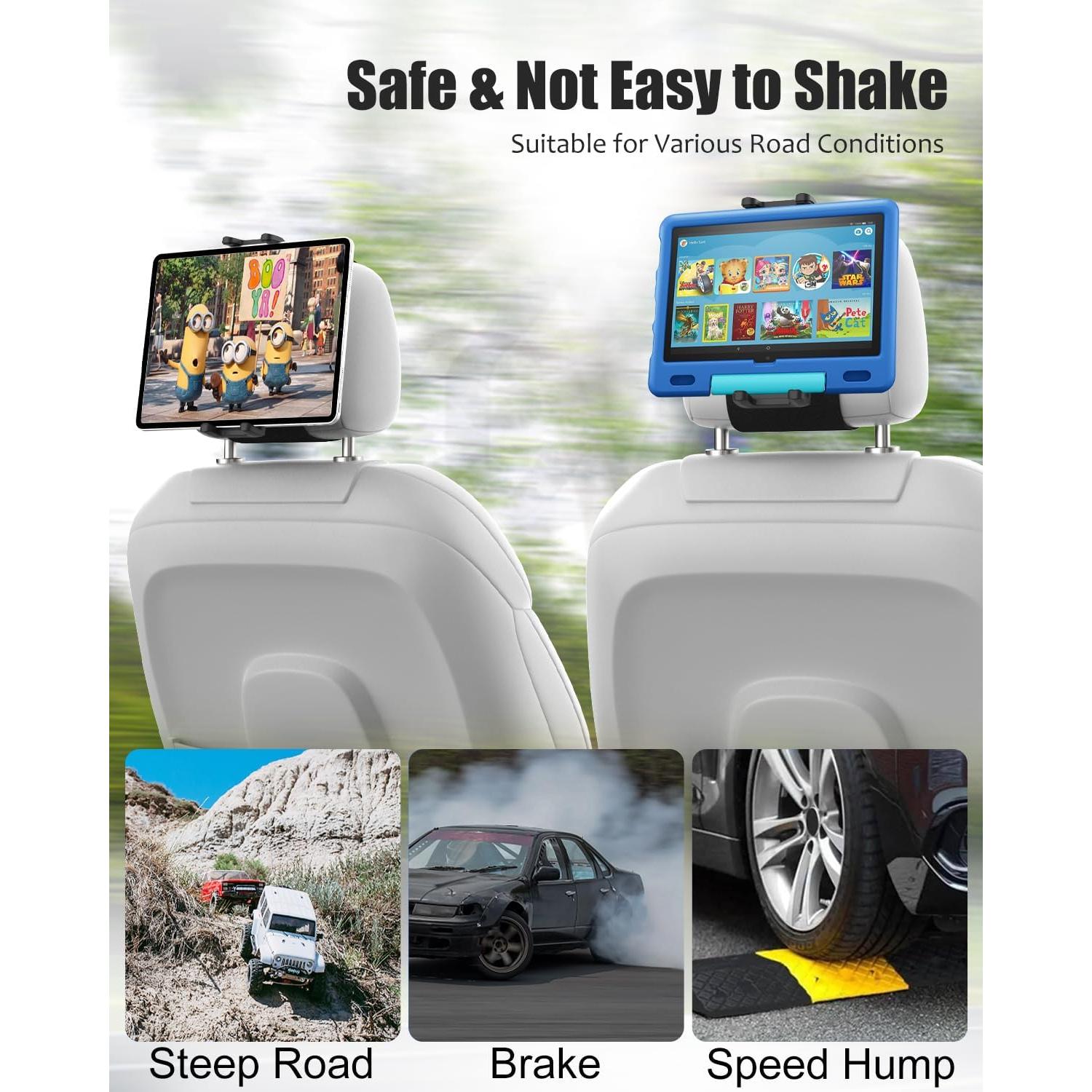 Soporte de Tableta para Reposacabezas de Coche Wukanleng 360°