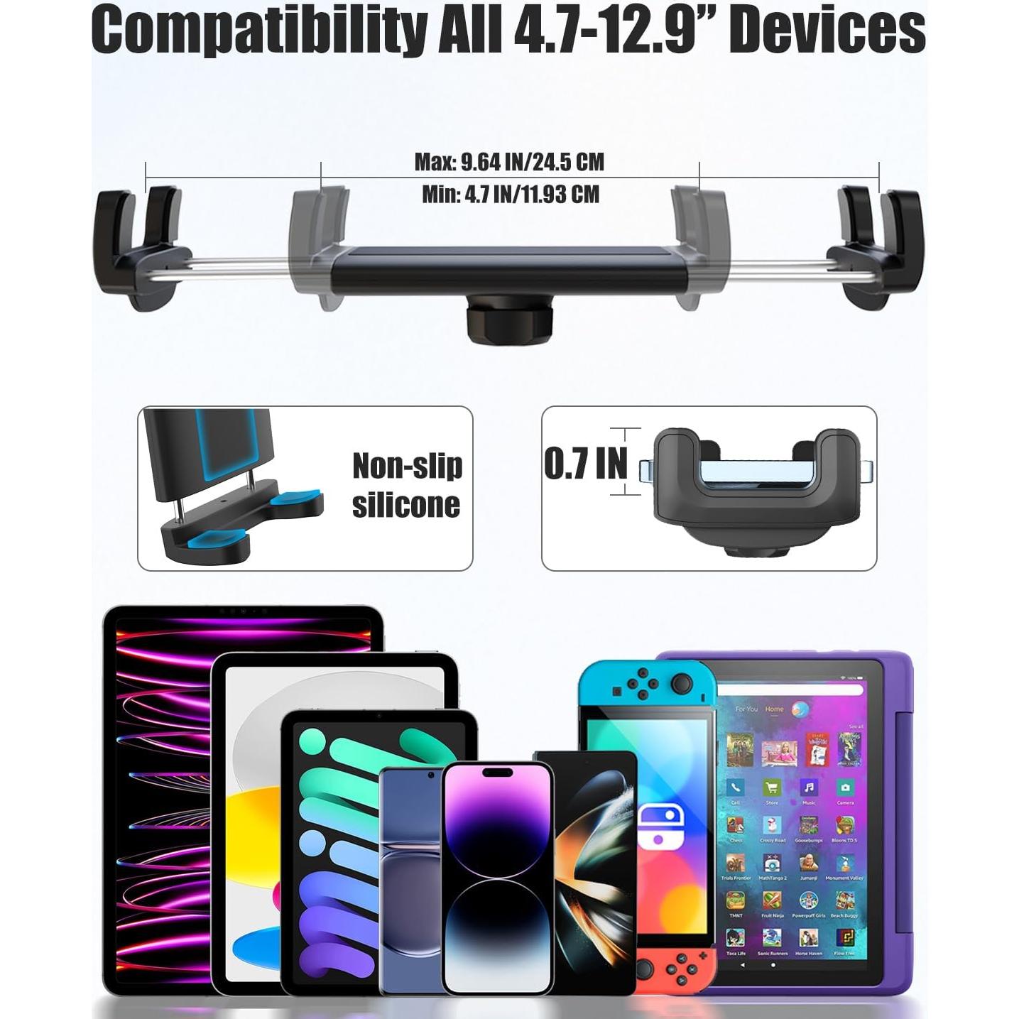 Soporte de Tableta para Reposacabezas de Coche Wukanleng 360°