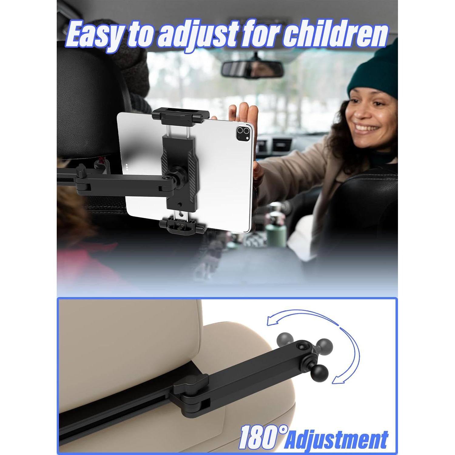 Soporte de Tablet LYFICCS para Reposacabezas de Coche 6-15.6"