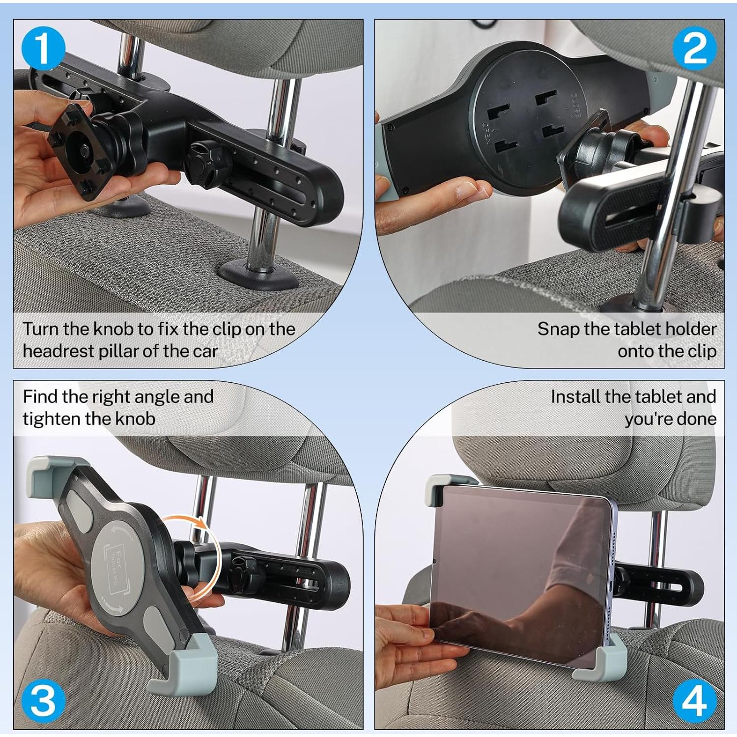 Soporte de Tableta para Reposacabezas de Coche XUKEY 7-11"