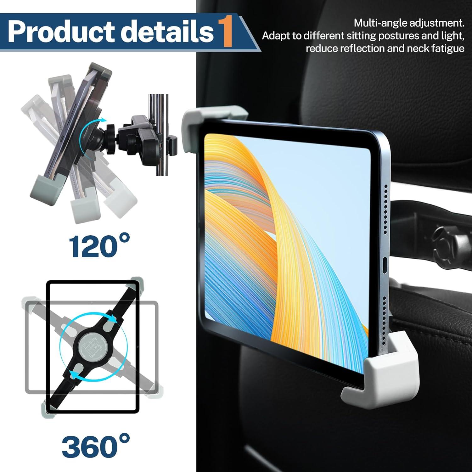 Soporte de Tableta para Reposacabezas de Coche XUKEY 7-11"