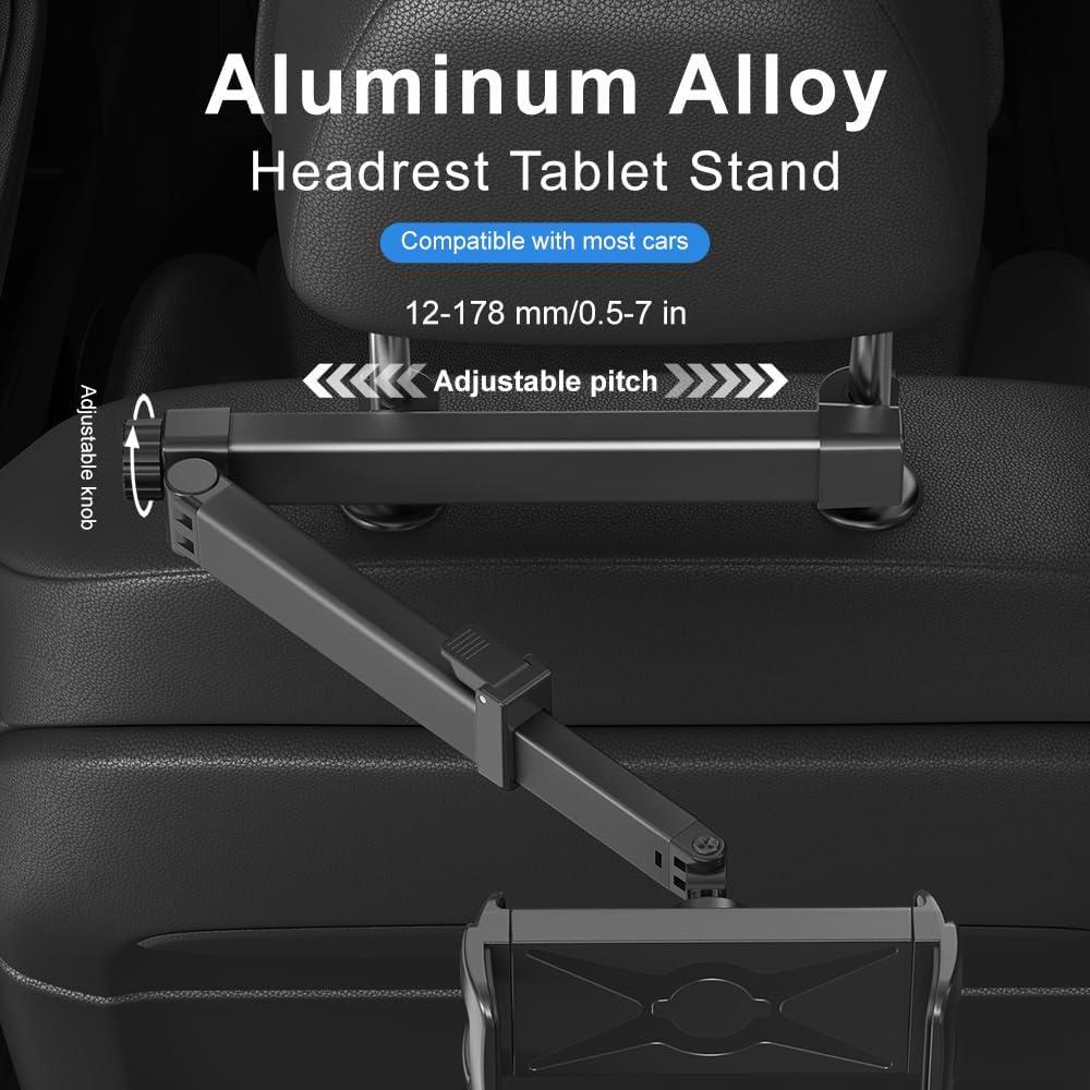 Soporte de Tablet para Coche HouDeOS Ajustable 4.7-15.5" Negro