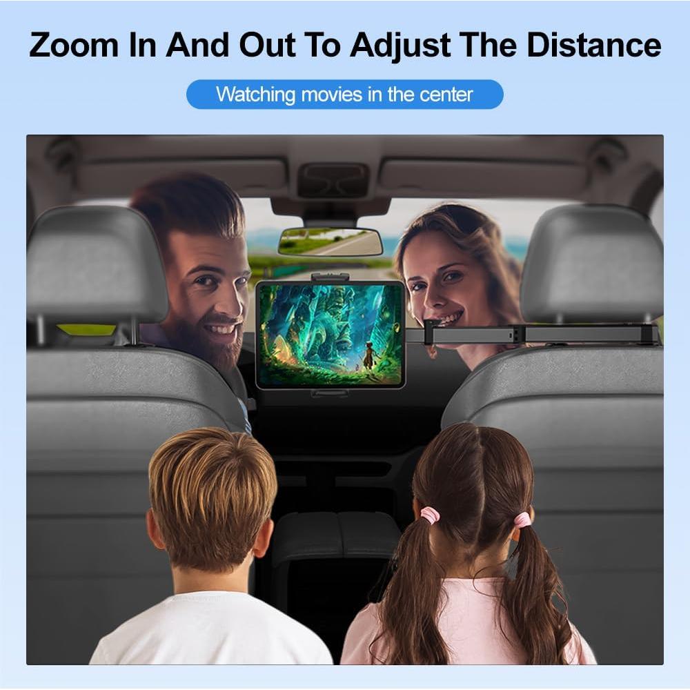 Soporte de Tablet para Coche HouDeOS Ajustable 4.7-15.5" Negro