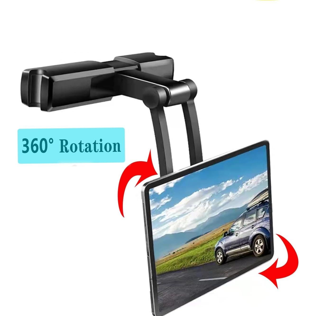 Soporte de Tableta para Reposacabezas de Coche YiKaiXing - Ajustable 4.7-12.9"