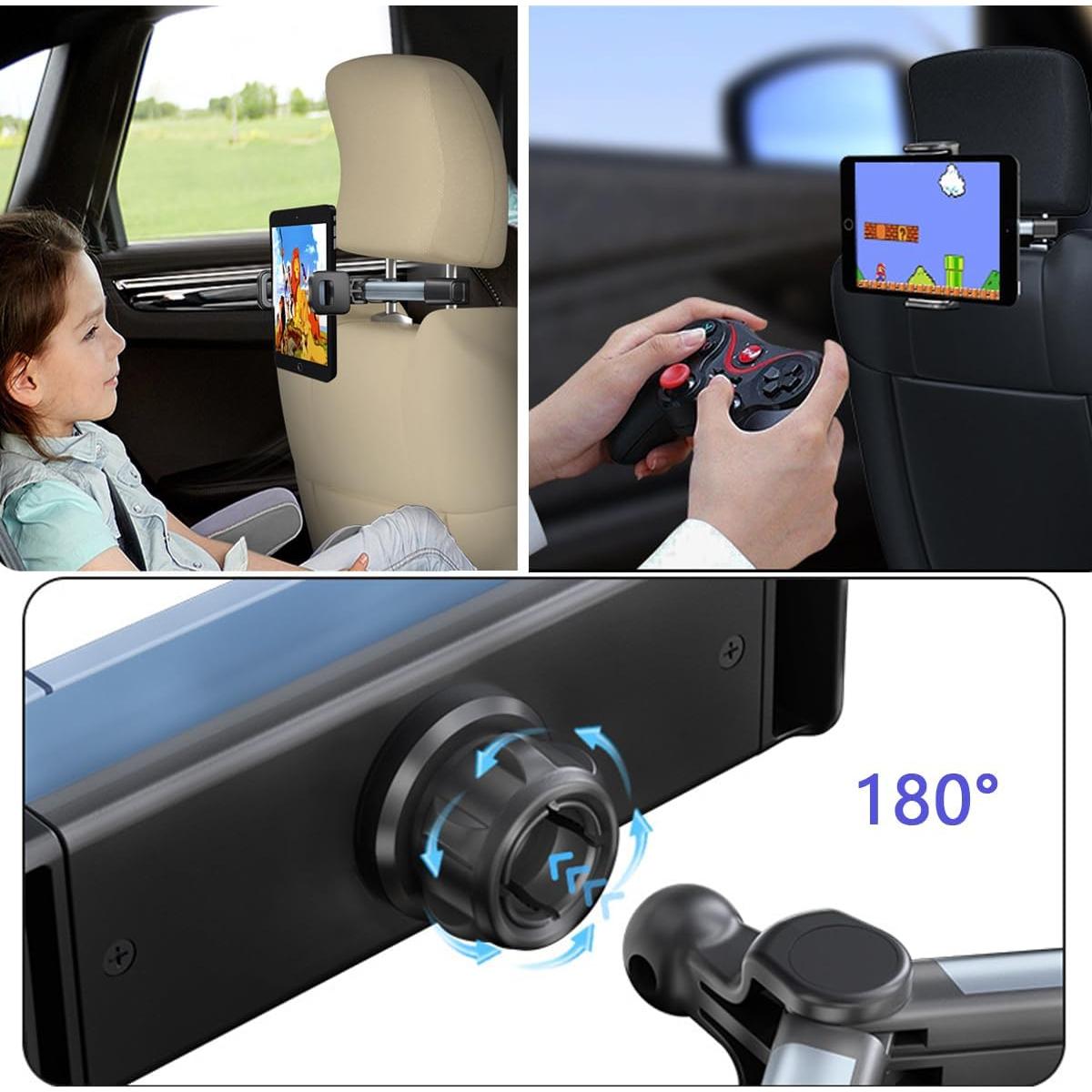 Soporte para Tableta Ajustable BICEUKI para Coche - Gris Titanio